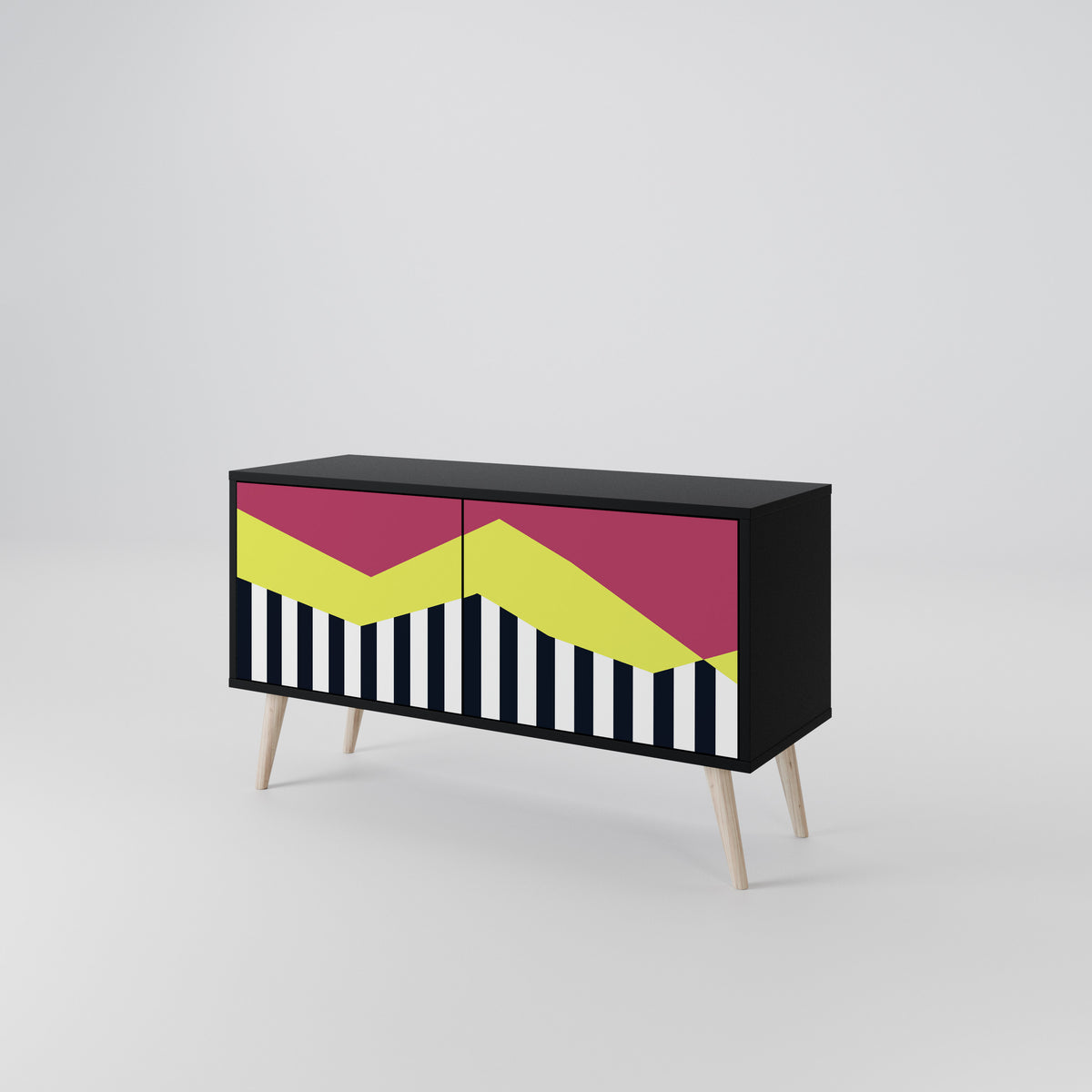 PIANO FANTASY Kompaktes 2-türiges TV-Lowboard