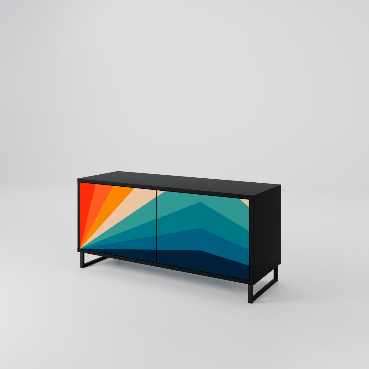 PRISM CONCUSSION Kompaktes 2-türiges TV-Lowboard