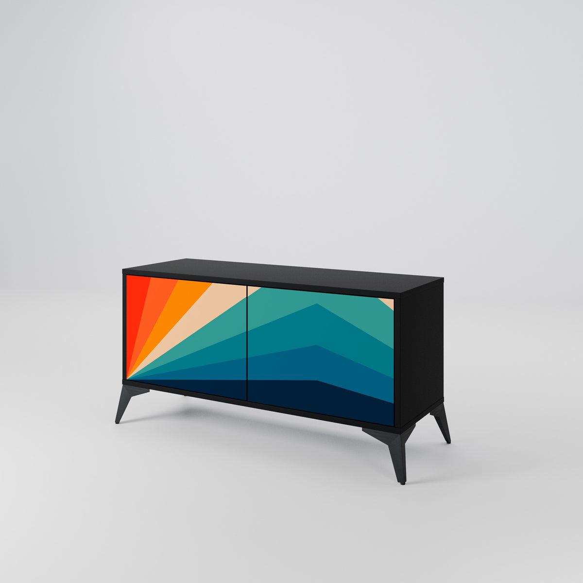 PRISM CONCUSSION Kompaktes 2-türiges TV-Lowboard
