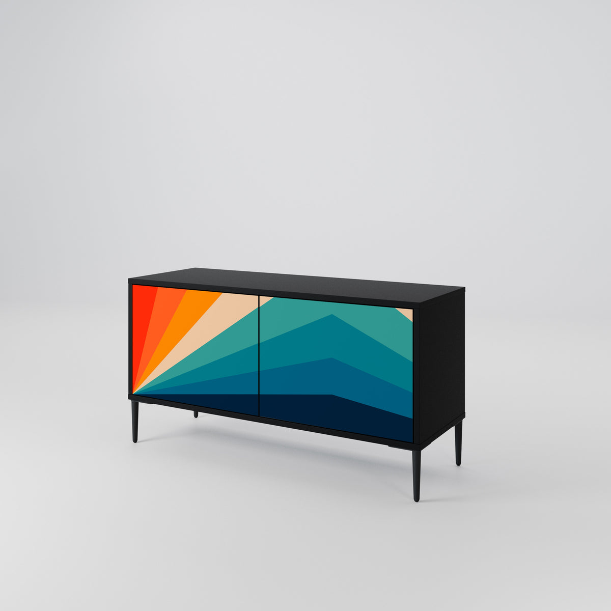 PRISM CONCUSSION Kompaktes 2-türiges TV-Lowboard