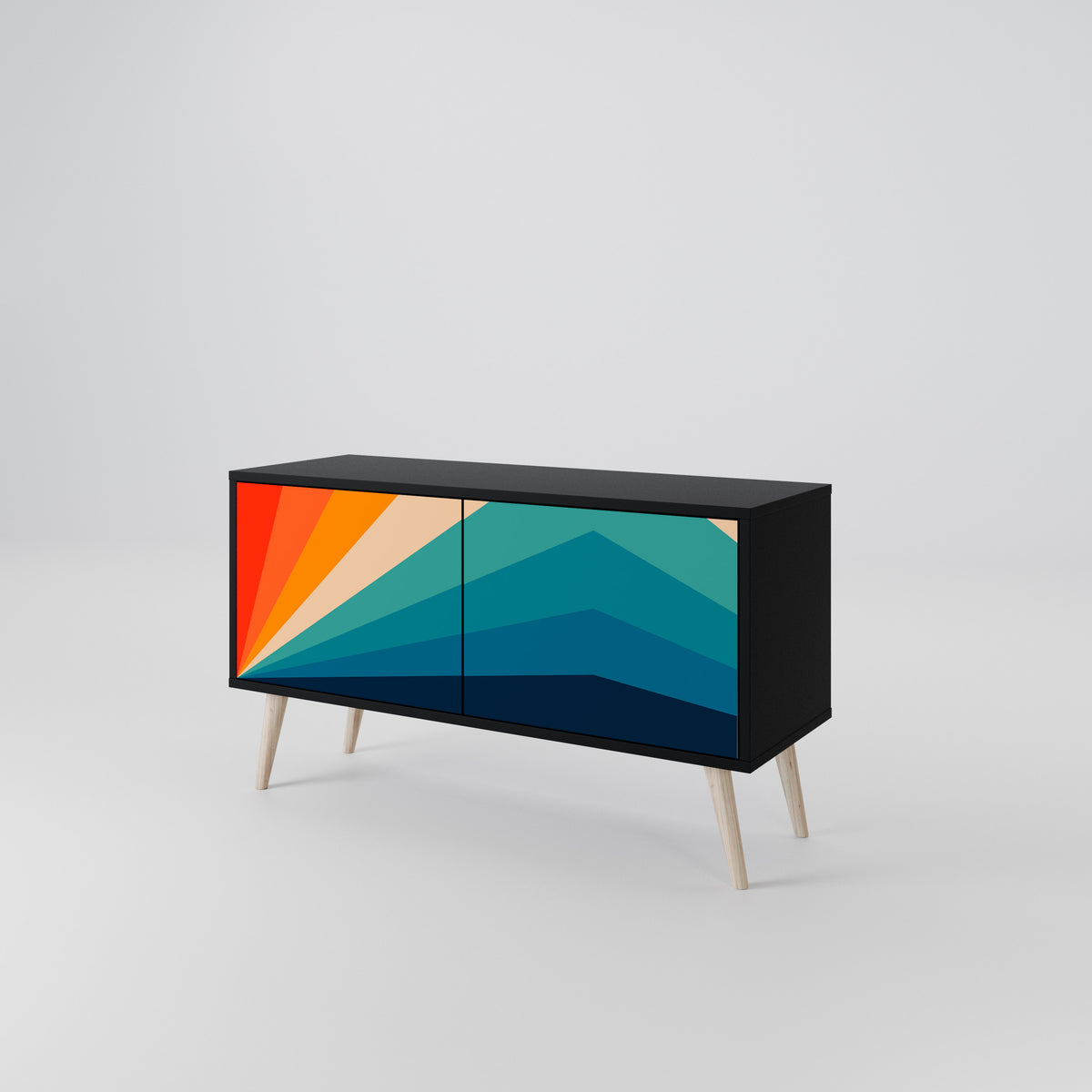 PRISM CONCUSSION Kompaktes 2-türiges TV-Lowboard