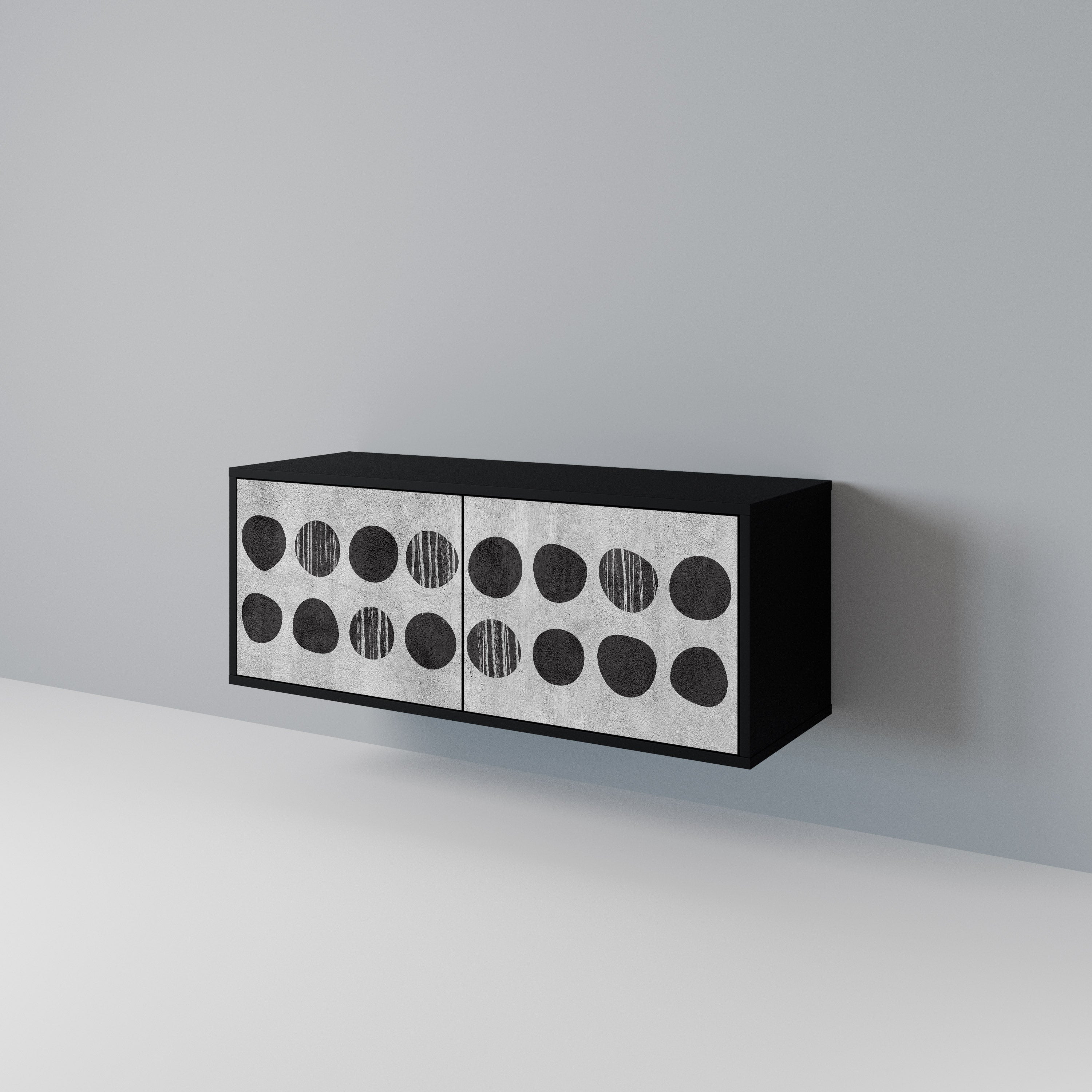 GHOSTLY GRADIENTS Compact 2-Door TV Cabinet