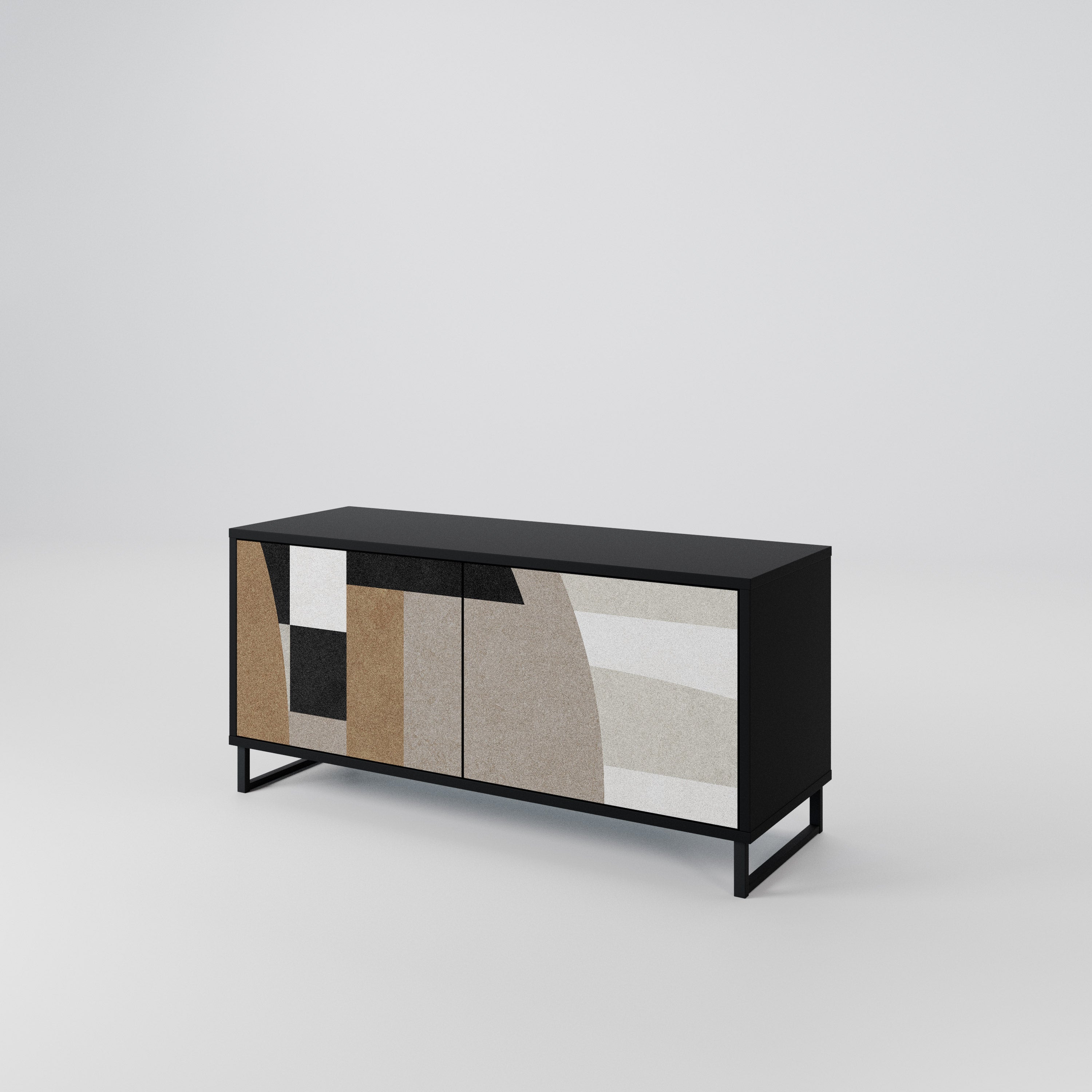 DELICATE MEMENTO Compact 2-Door TV Cabinet