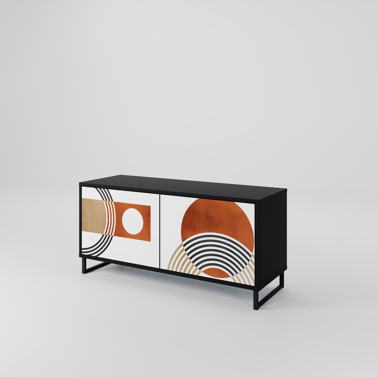 CIRCLE RHYTM Kompaktes 2-türiges TV-Lowboard