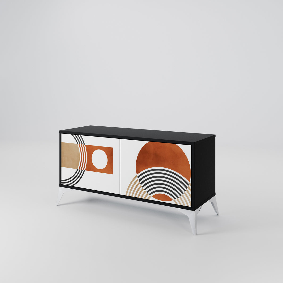 CIRCLE RHYTM Kompaktes 2-türiges TV-Lowboard
