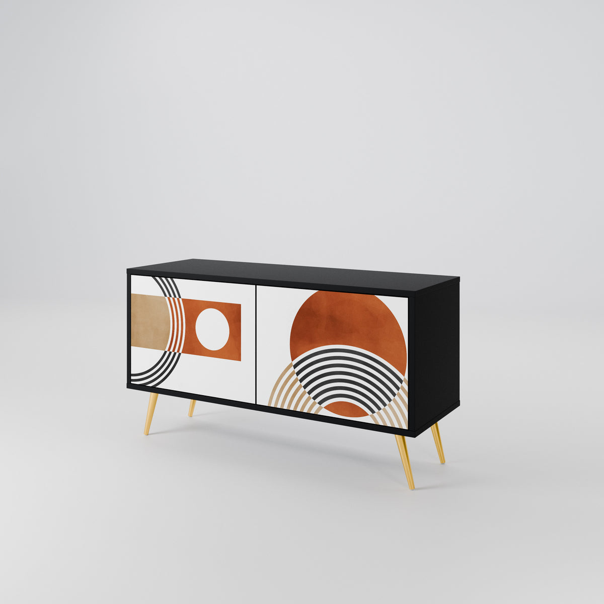 CIRCLE RHYTM Kompaktes 2-türiges TV-Lowboard