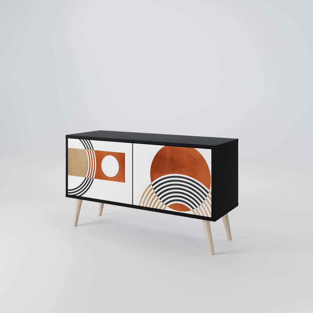 CIRCLE RHYTM Kompaktes 2-türiges TV-Lowboard