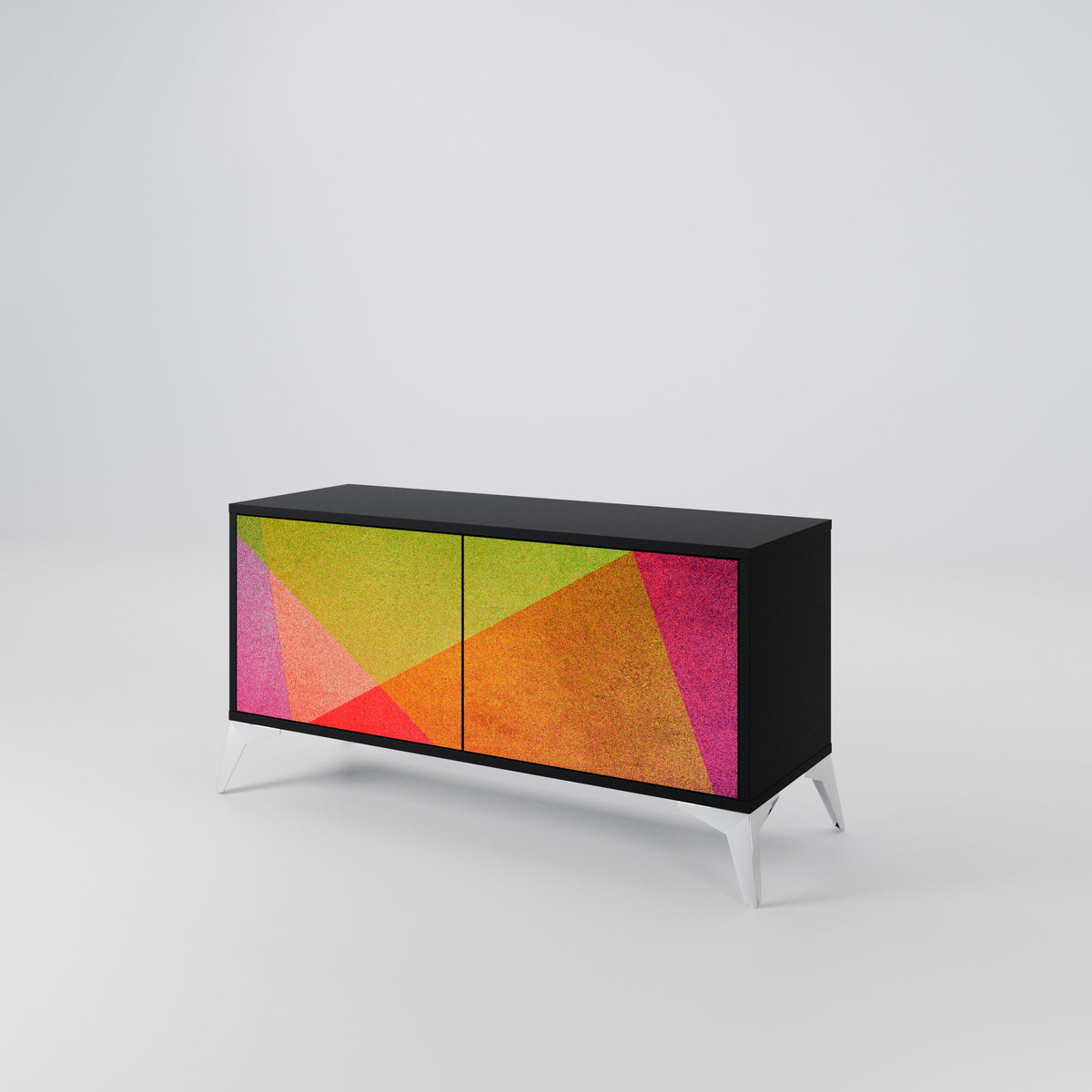 VIVID GEOMETRY Kompaktes 2-türiges TV-Lowboard