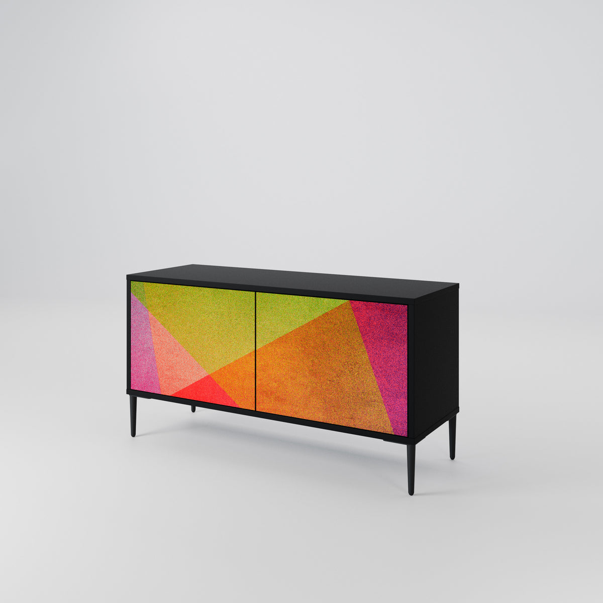 VIVID GEOMETRY Kompaktes 2-türiges TV-Lowboard