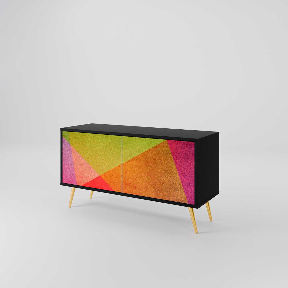 VIVID GEOMETRY Kompaktes 2-türiges TV-Lowboard