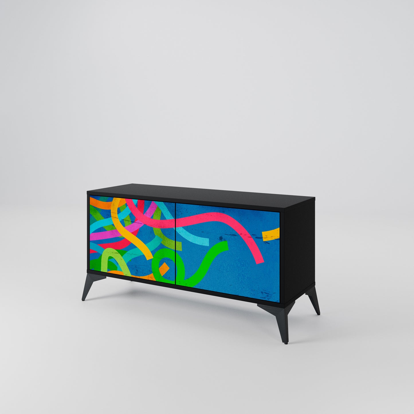 STREAMER TANGLE Kompaktes 2-türiges TV-Lowboard