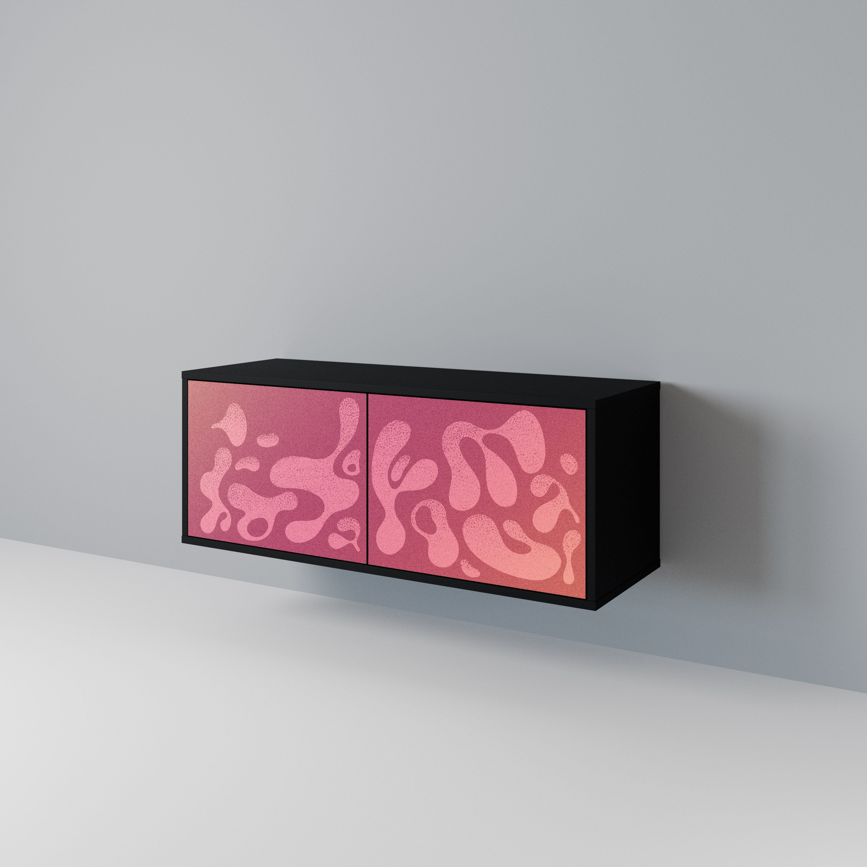 IRREGULAR PINK Kompaktes 2-türiges TV-Lowboard
