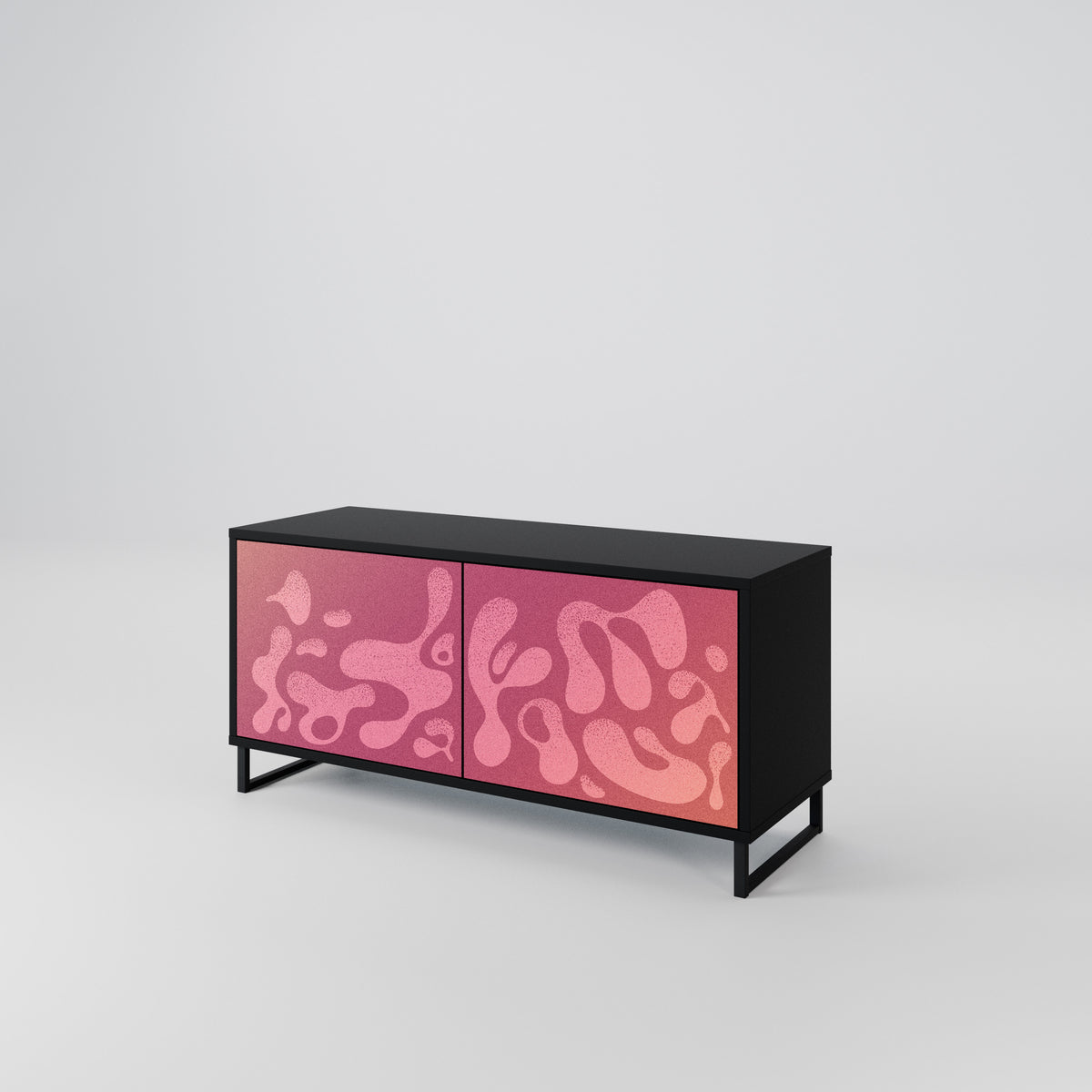 IRREGULAR PINK Kompaktes 2-türiges TV-Lowboard