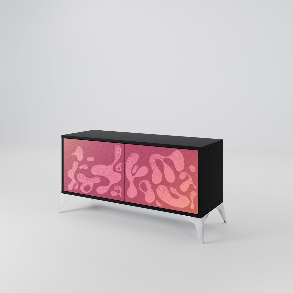 IRREGULAR PINK Kompaktes 2-türiges TV-Lowboard