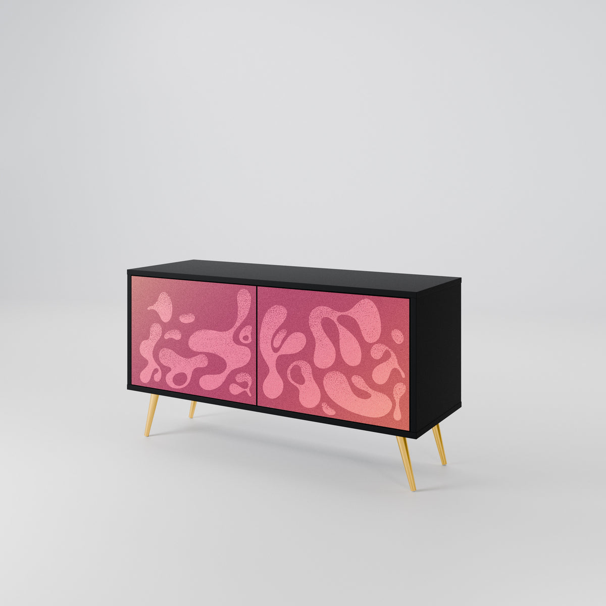 IRREGULAR PINK Kompaktes 2-türiges TV-Lowboard
