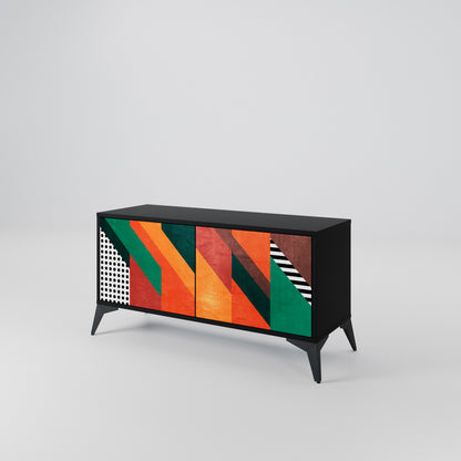 MAKESHIFT ARTISTRY Kompaktes 2-türiges TV-Lowboard