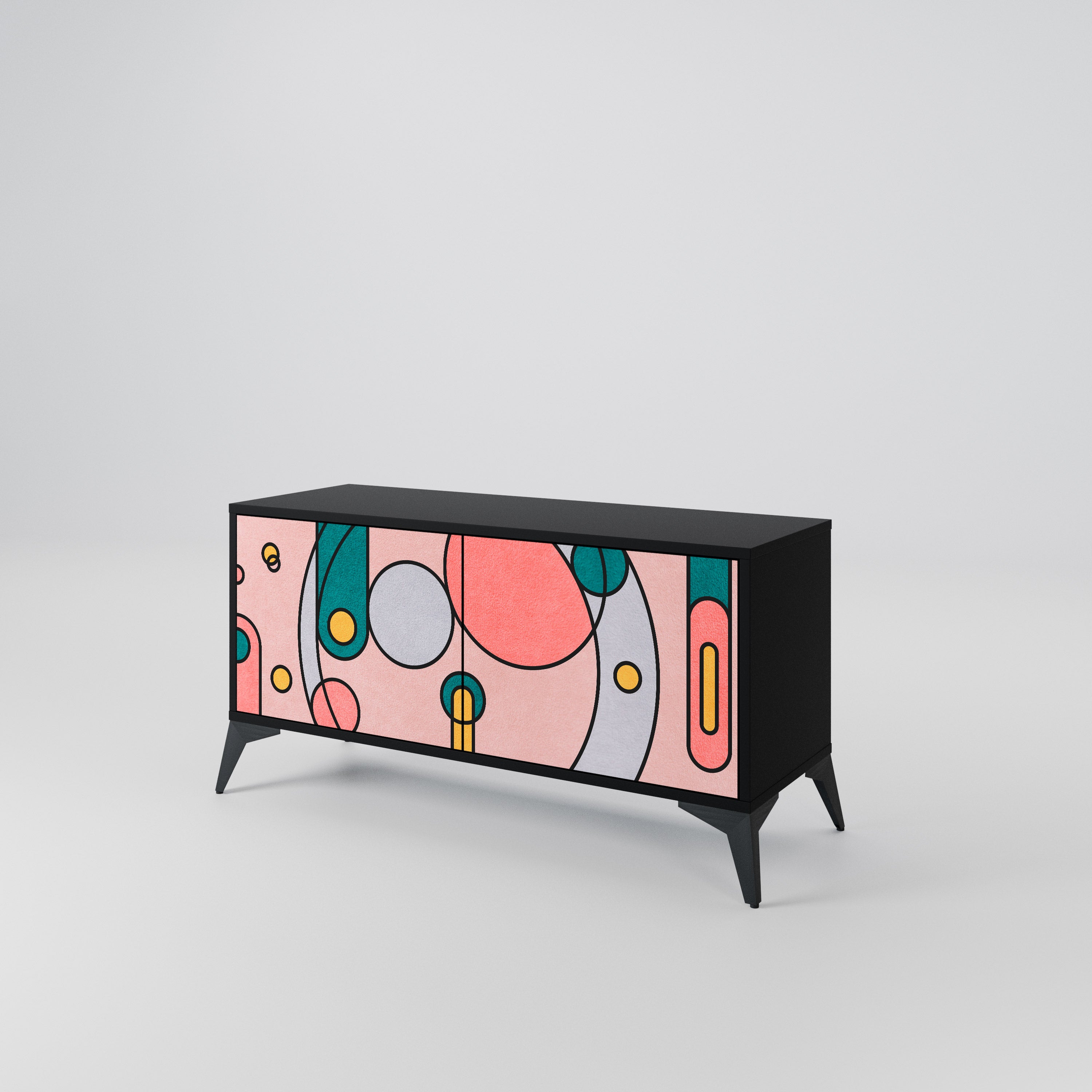 GOSSAMER ECHOES Compact 2-Door TV Cabinet