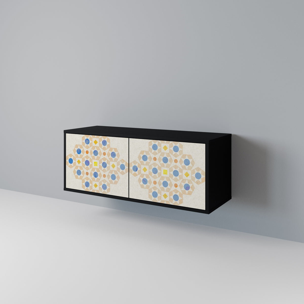 PATTERNED PRISM Kompaktes 2-türiges TV-Lowboard