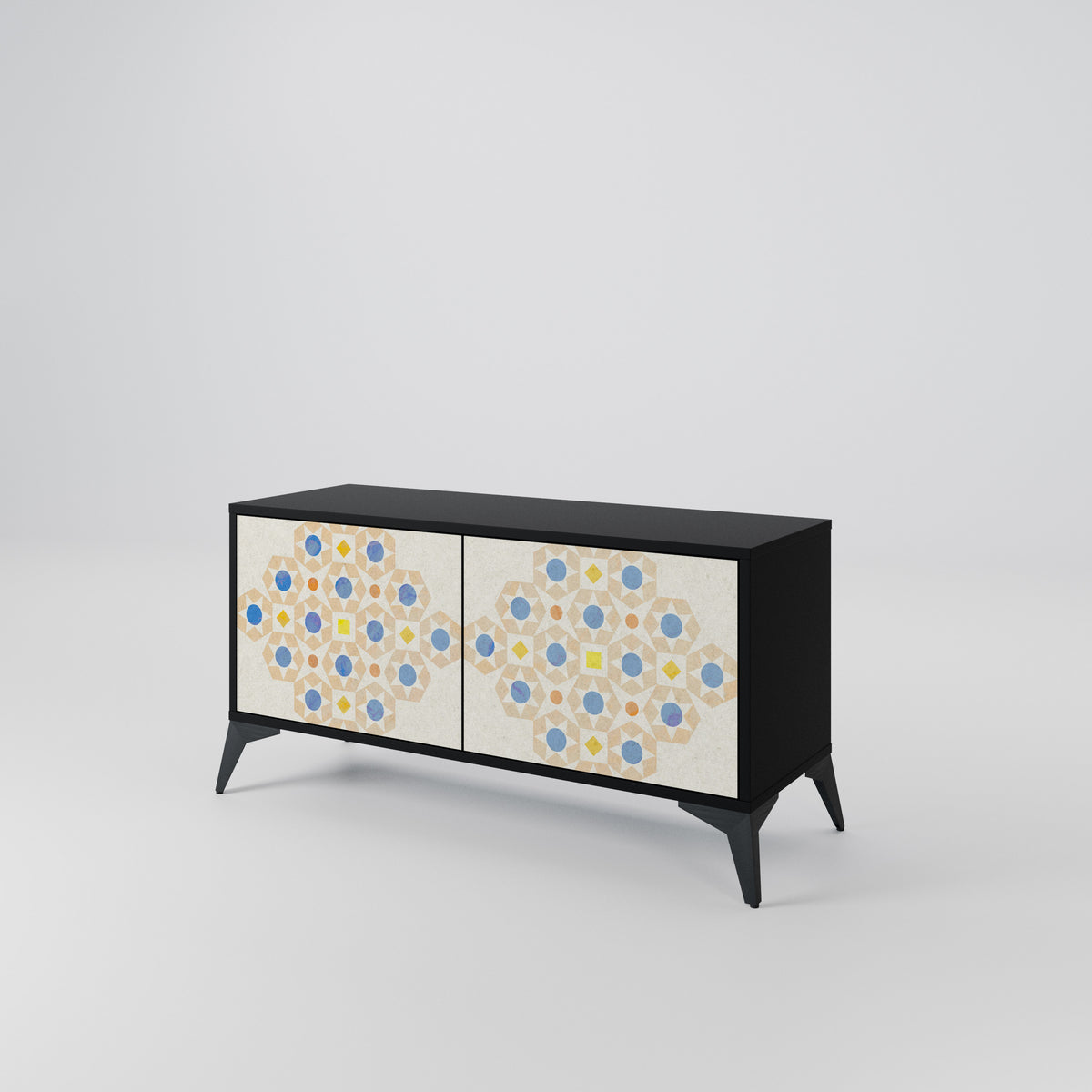 PATTERNED PRISM Kompaktes 2-türiges TV-Lowboard