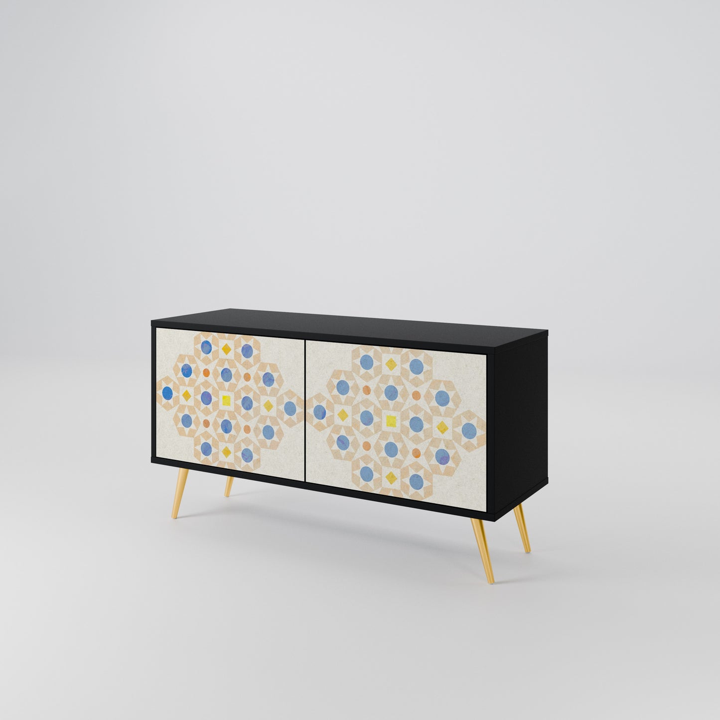 PATTERNED PRISM Kompaktes 2-türiges TV-Lowboard