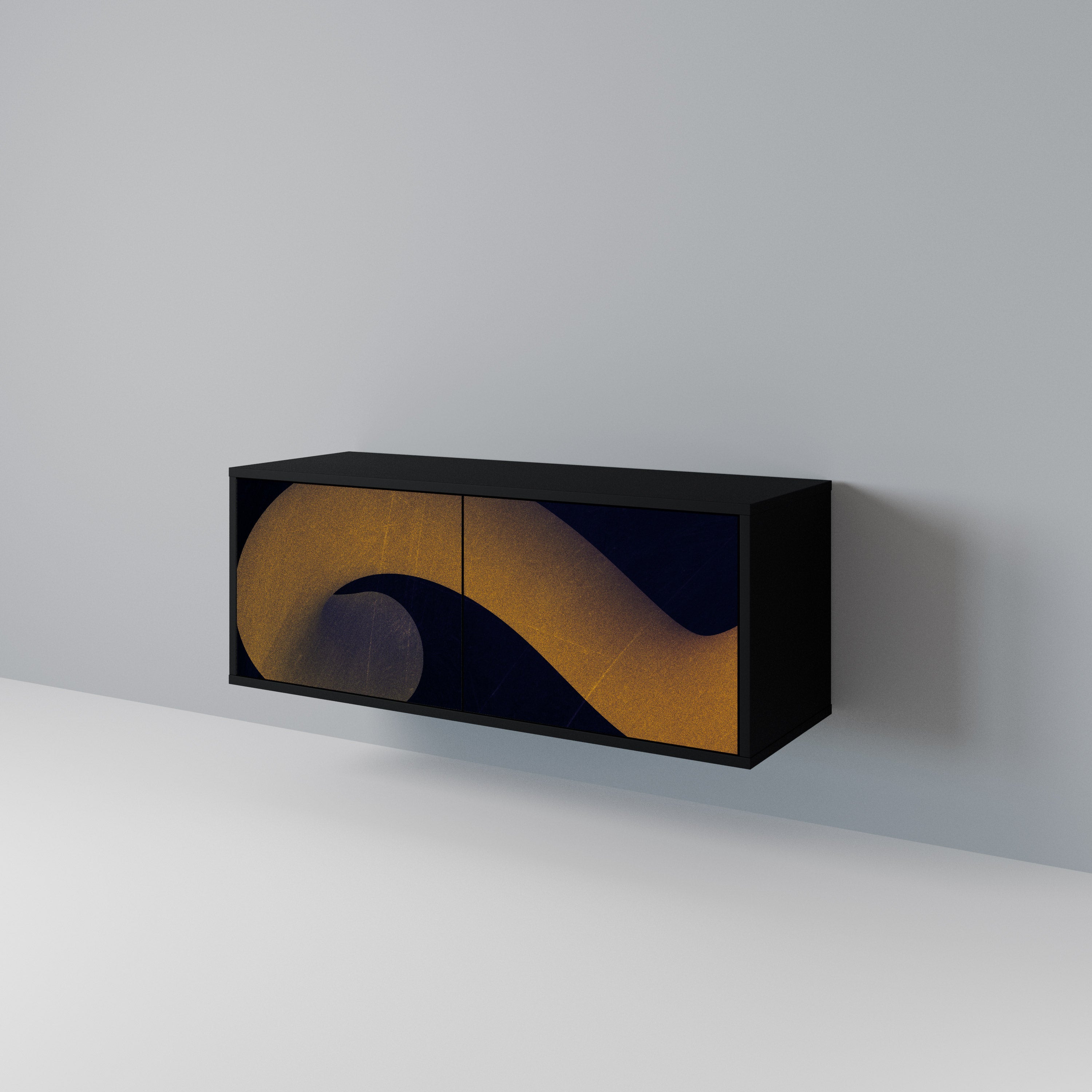 HOLLOW TIME Kompaktes 2-türiges TV-Lowboard