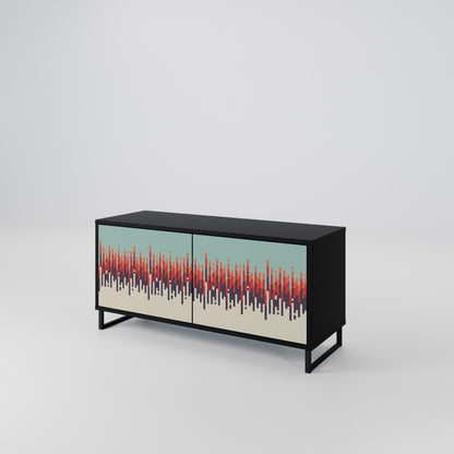CHROMA CONTOURS Kompaktes 2-türiges TV-Lowboard
