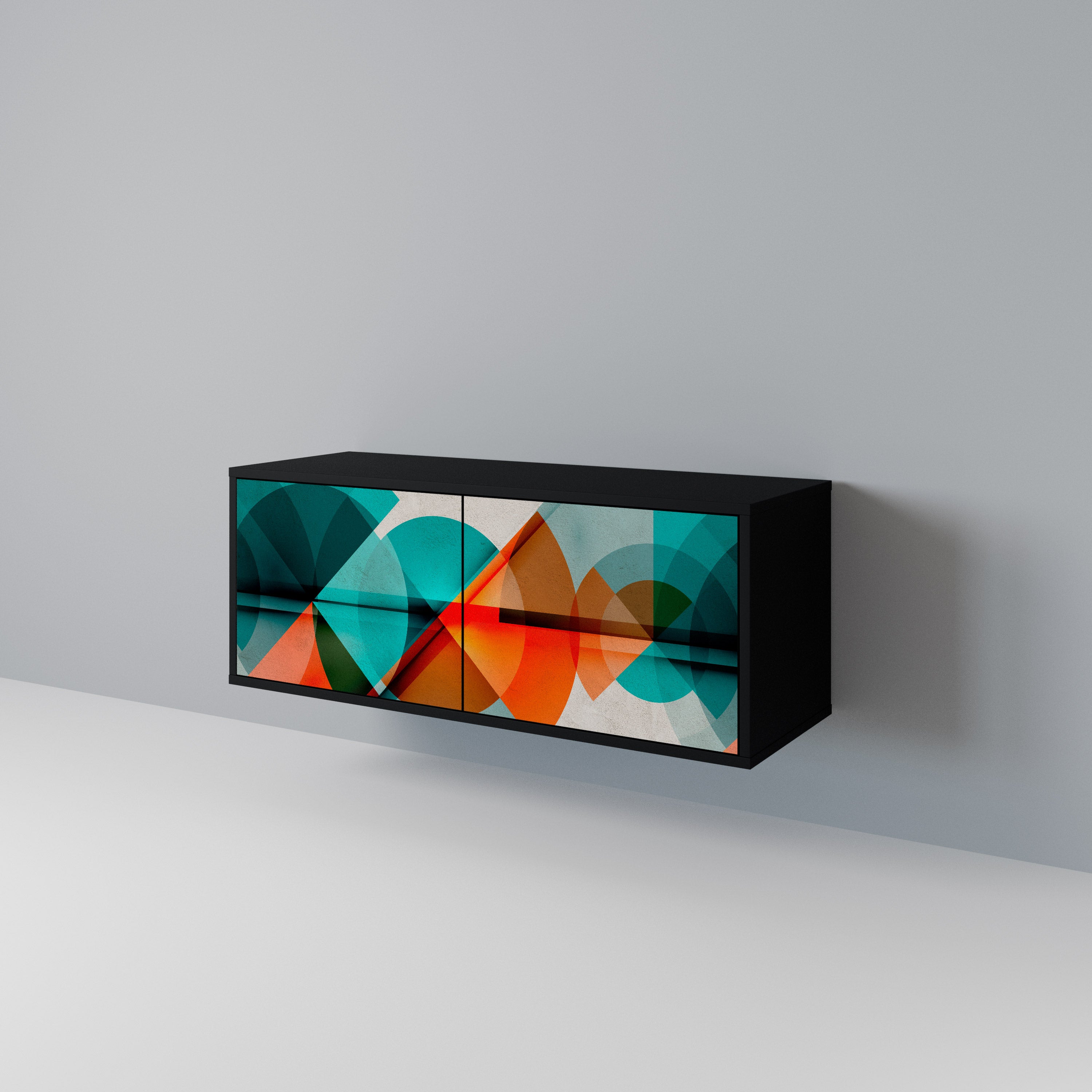 CIRCULAR RHAPSODY Compact 2-Door TV Cabinet