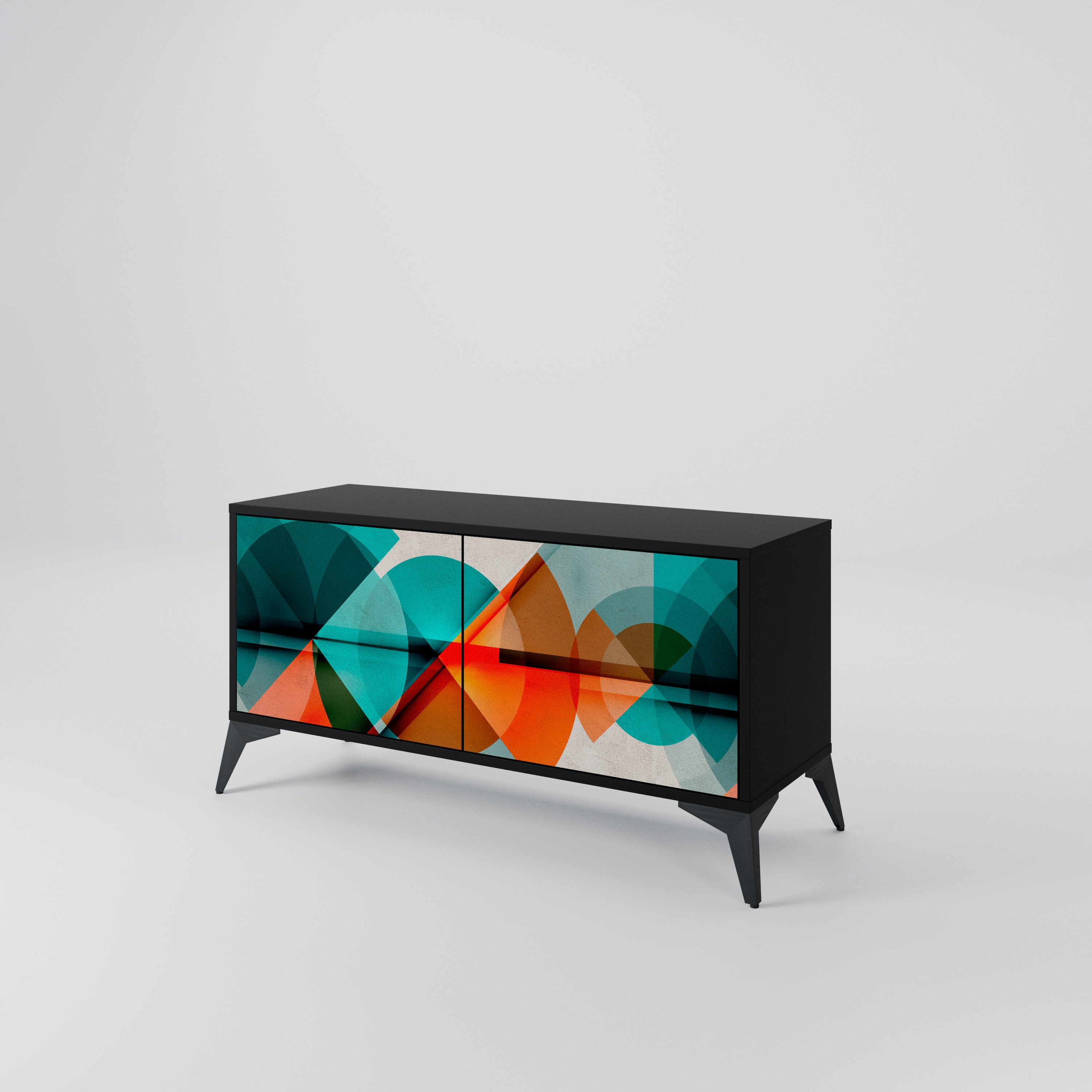 CIRCULAR RHAPSODY Compact 2-Door TV Cabinet