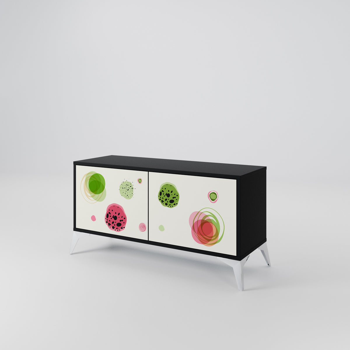 COLORFUL COSMOS Compact 2-Door TV Cabinet