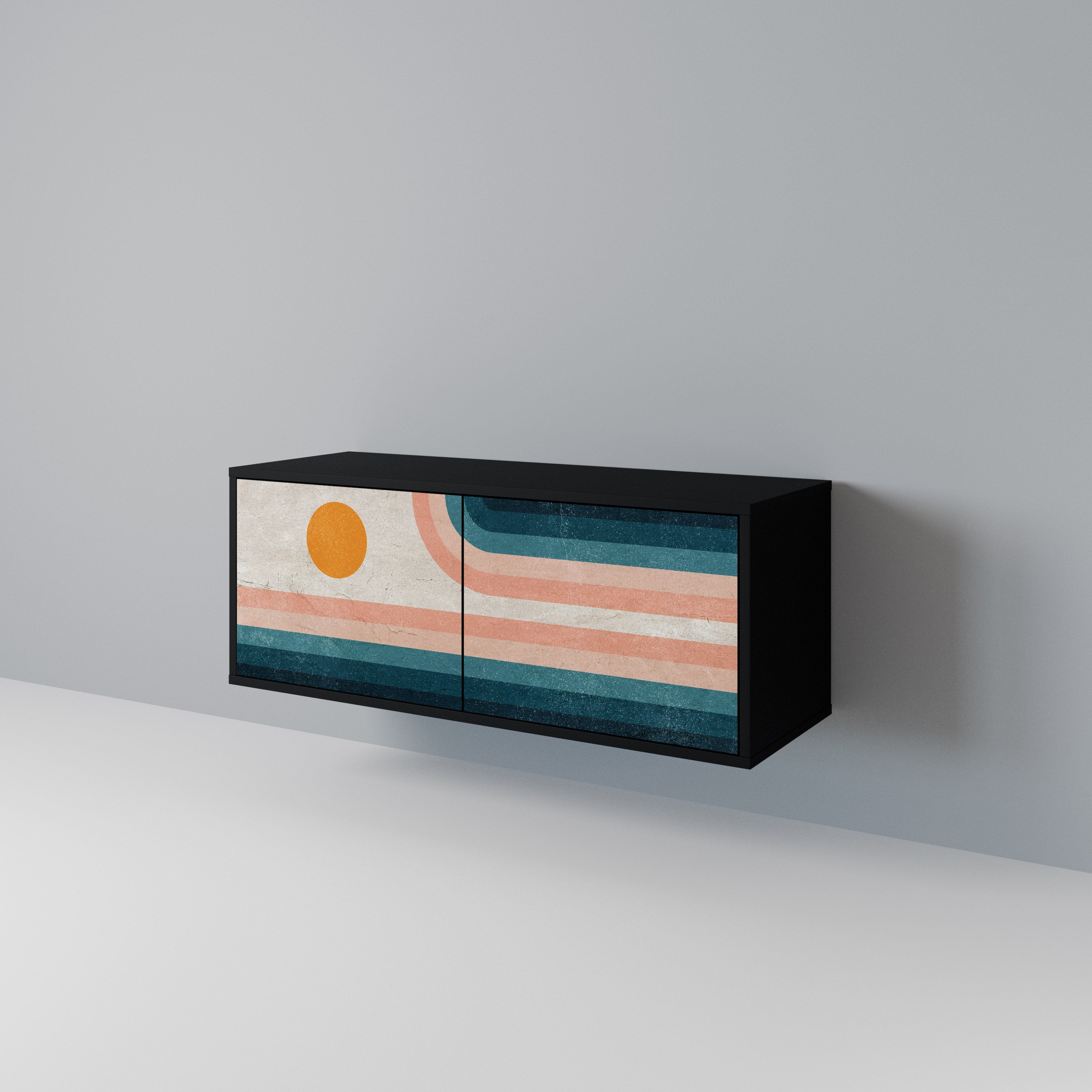 TWO HALVES Kompaktes 2-türiges TV-Lowboard