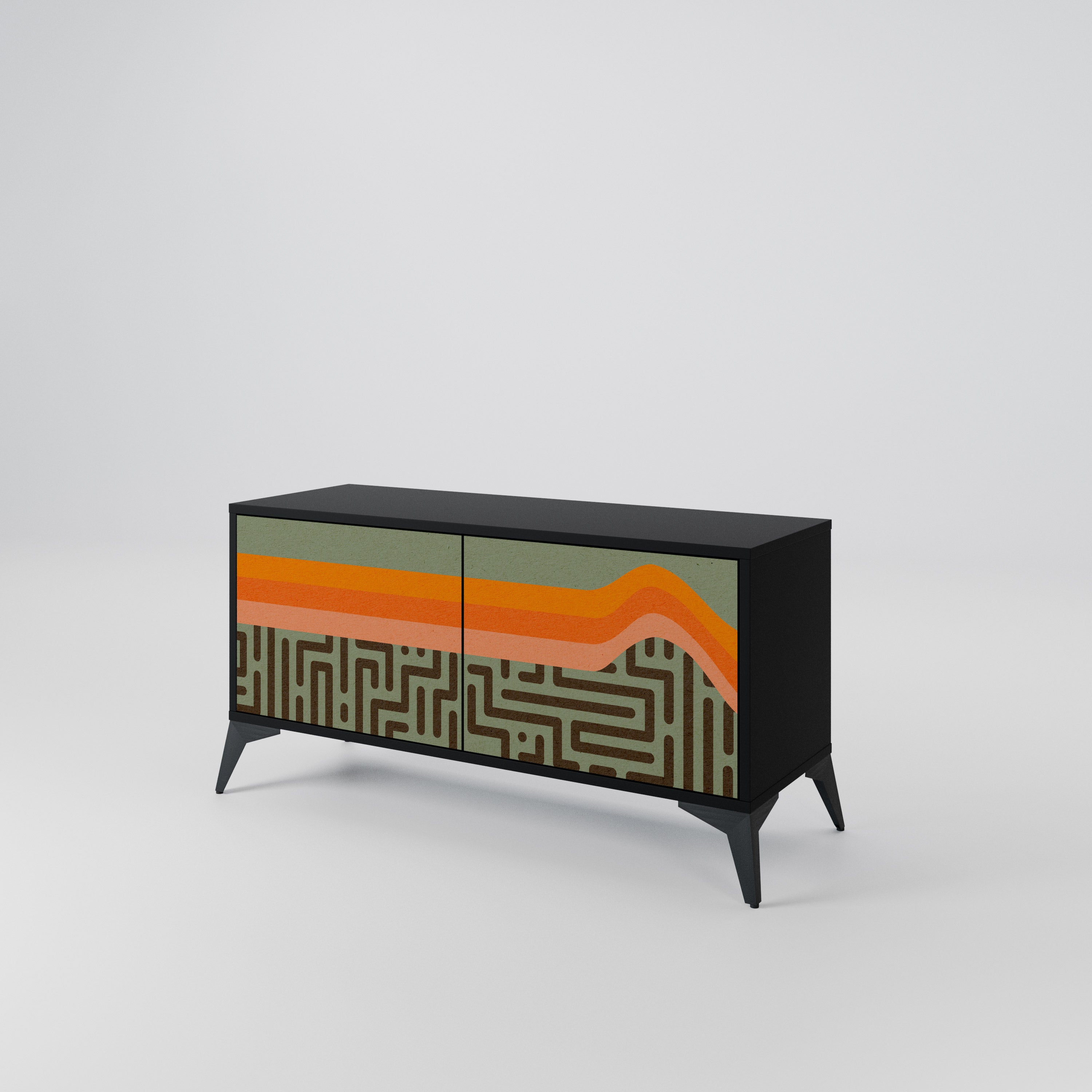 SIMPLE SOLUTIONS Compact 2-Door TV Cabinet