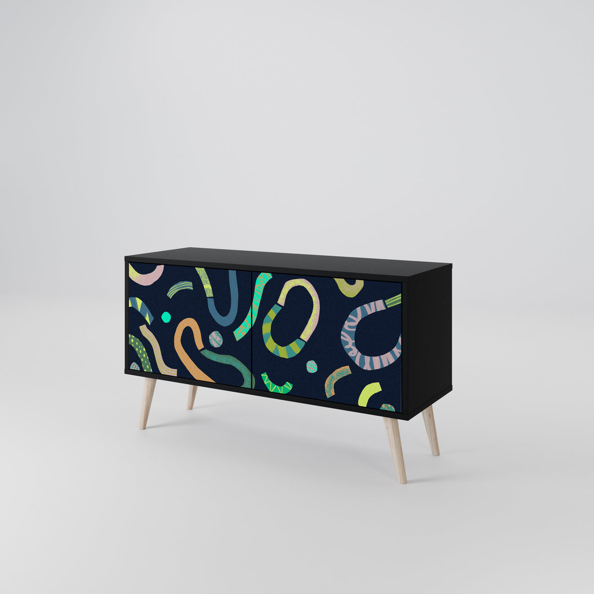 CONTRAST DANCE Compact 2-Door TV Cabinet
