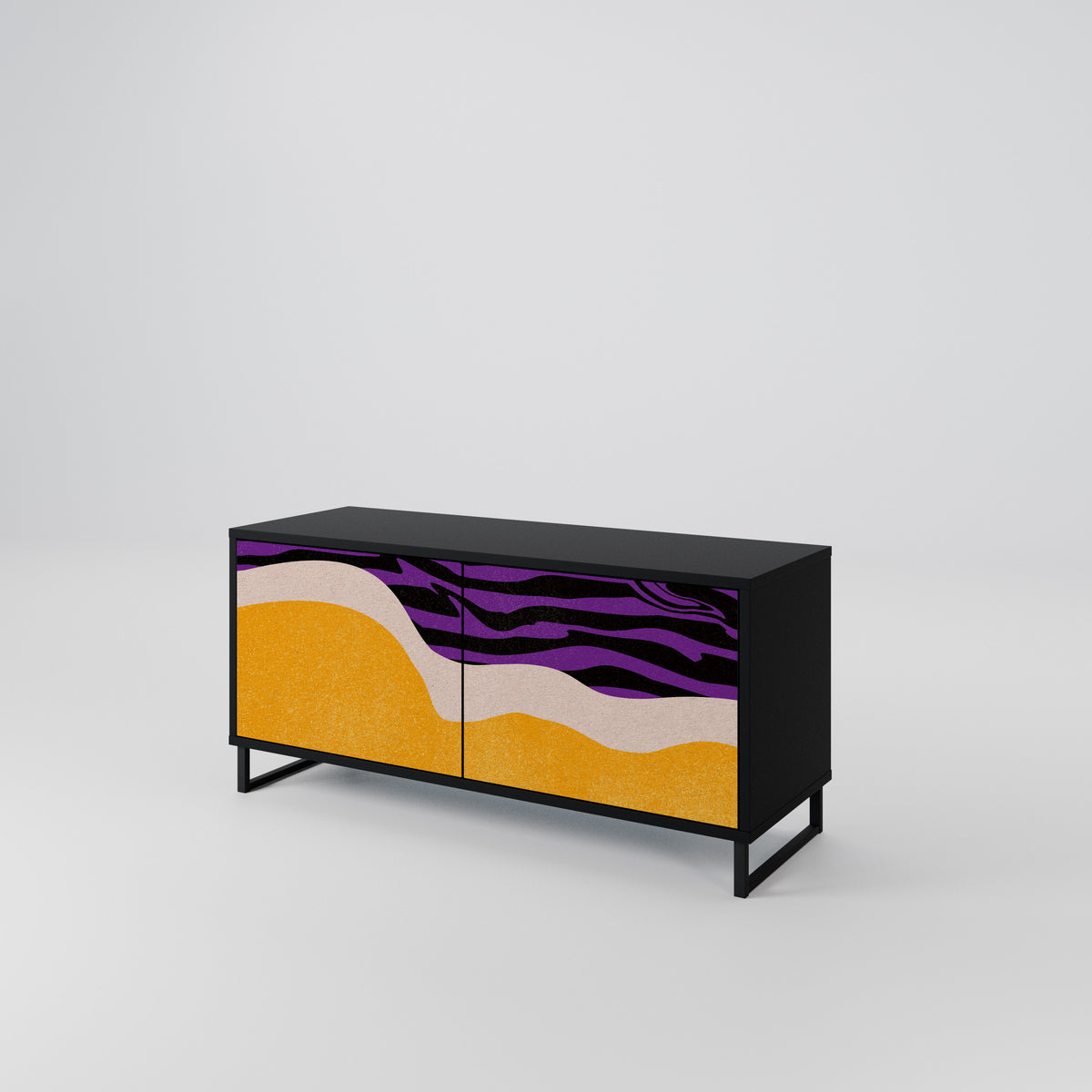 INDEPENDENT BORDER Compact 2-Door TV Cabinet