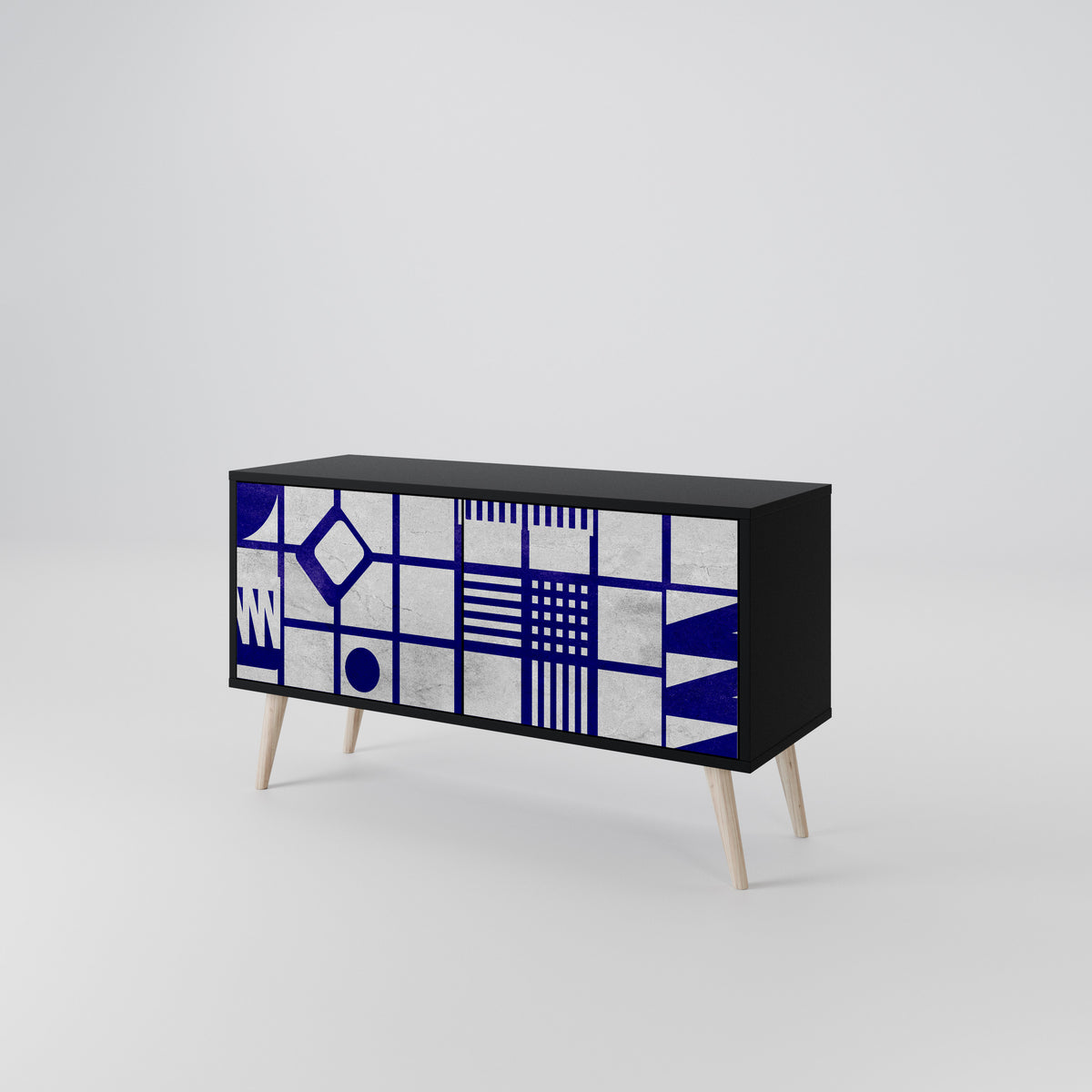 THE RIGHT PLACES Compact 2-Door TV Cabinet