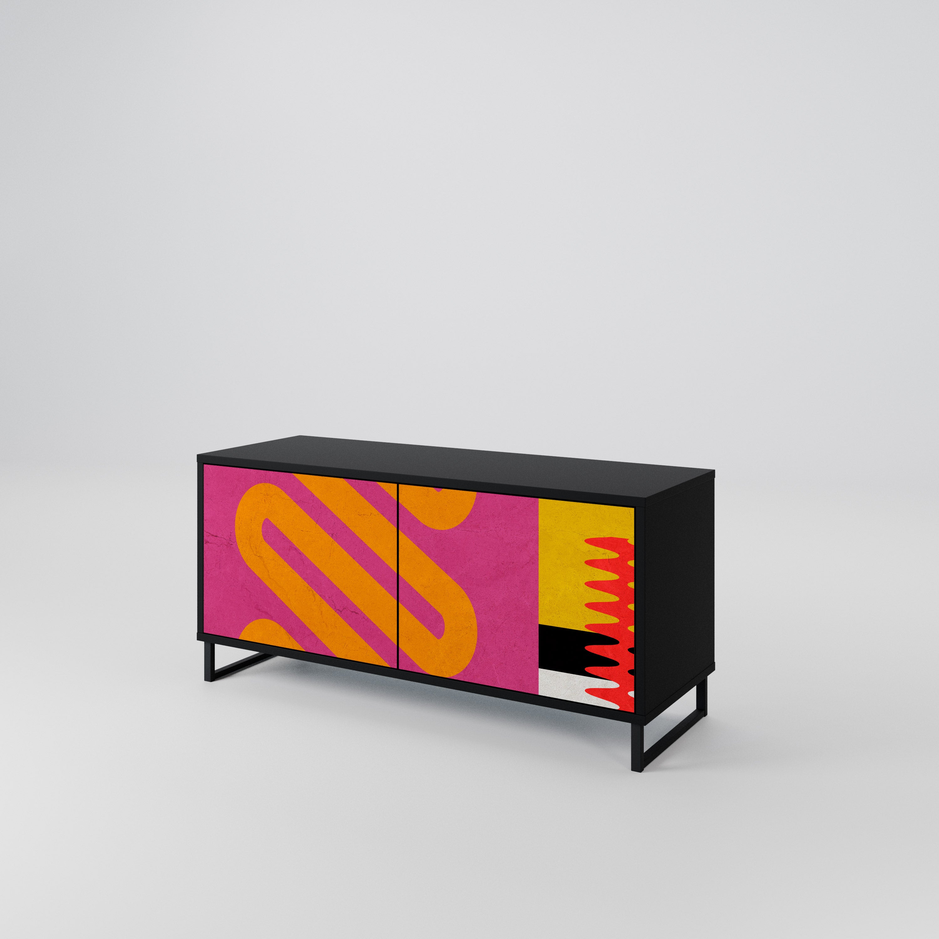 VIVID ART Compact 2-Door TV Cabinet