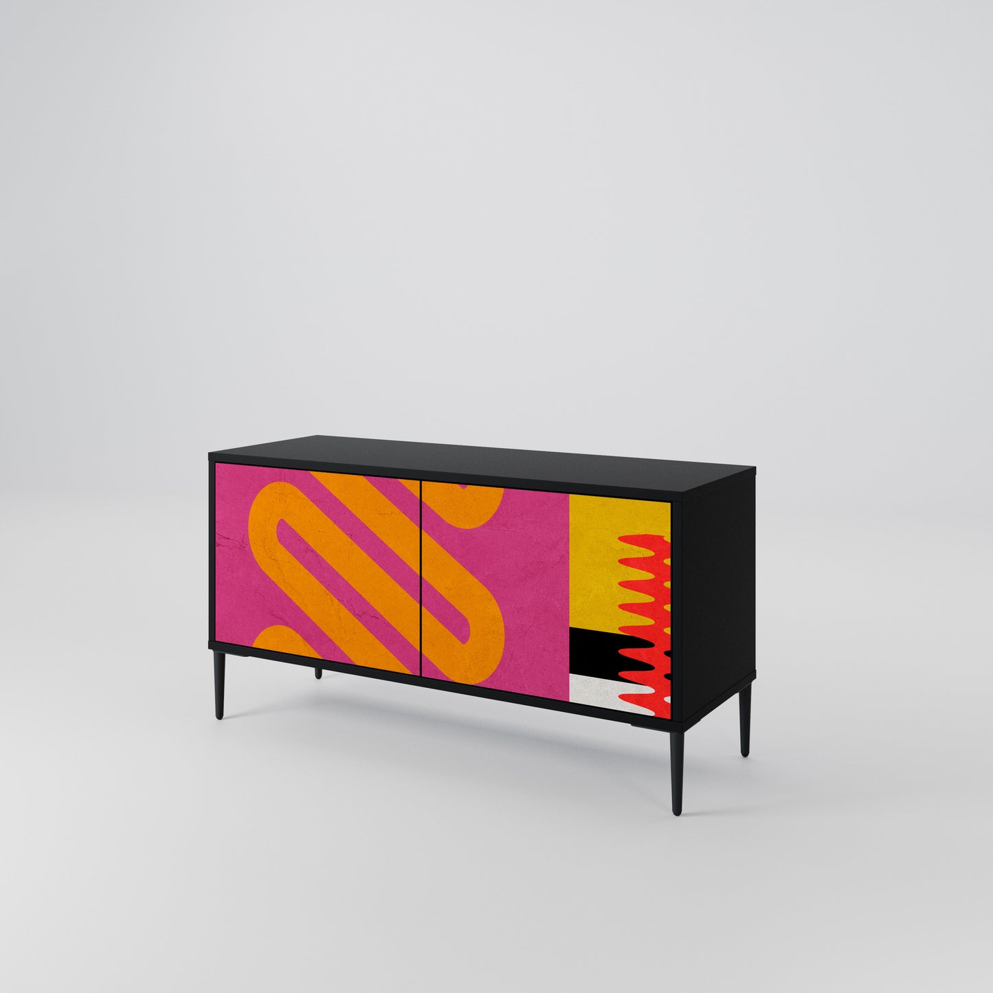 VIVID ART Kompaktes 2-türiges TV-Lowboard