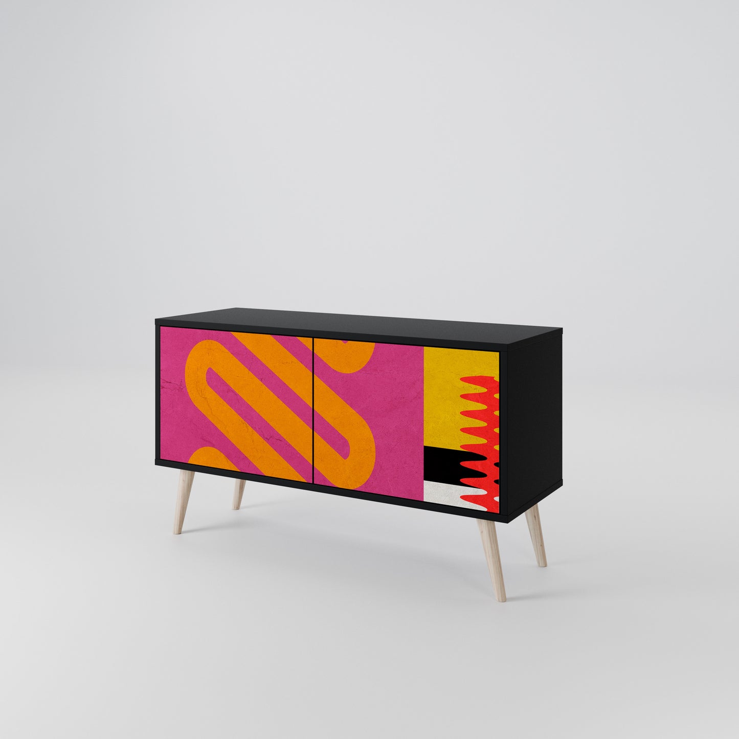 VIVID ART Kompaktes 2-türiges TV-Lowboard