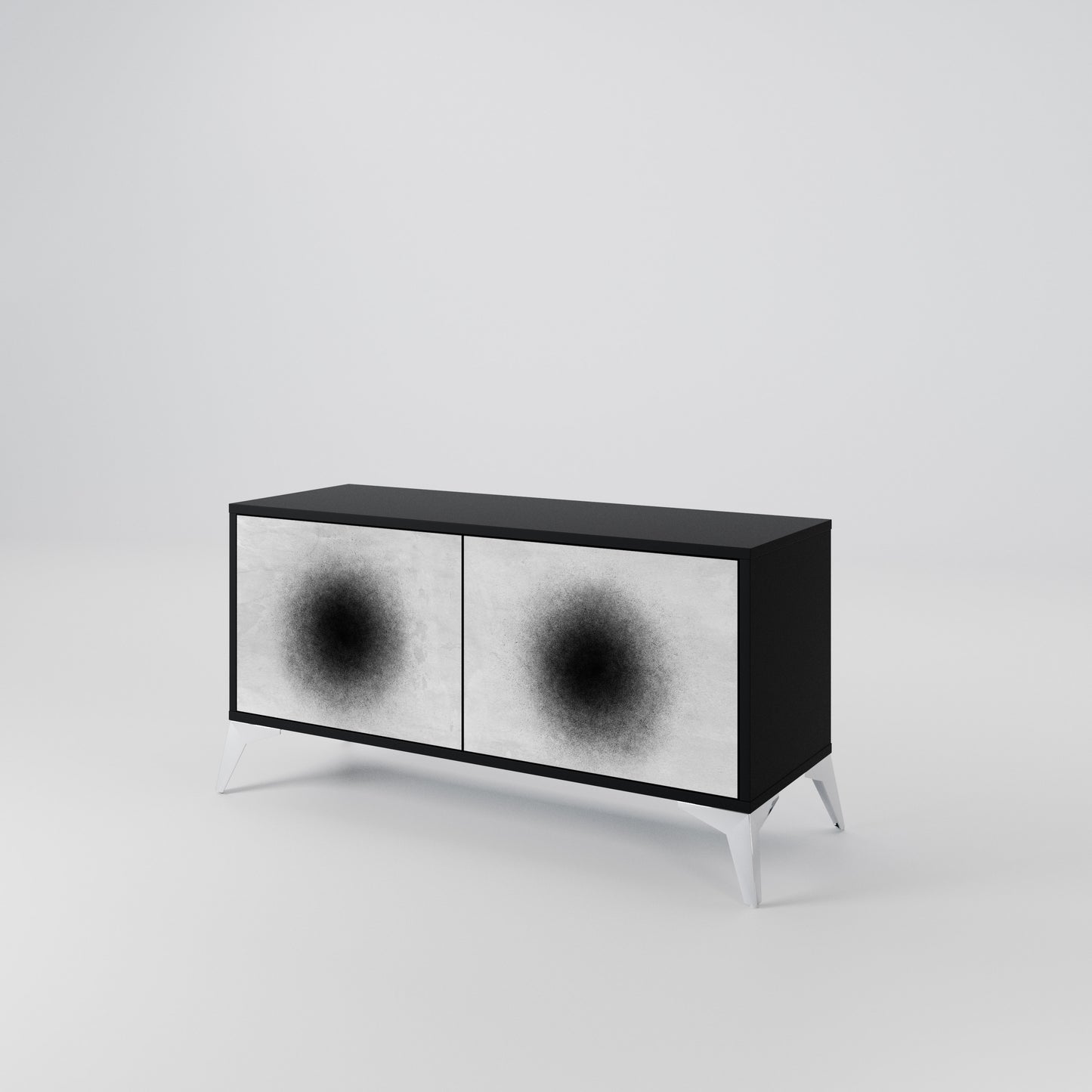 BLACK HOLE Compact 2-Door TV Cabinet