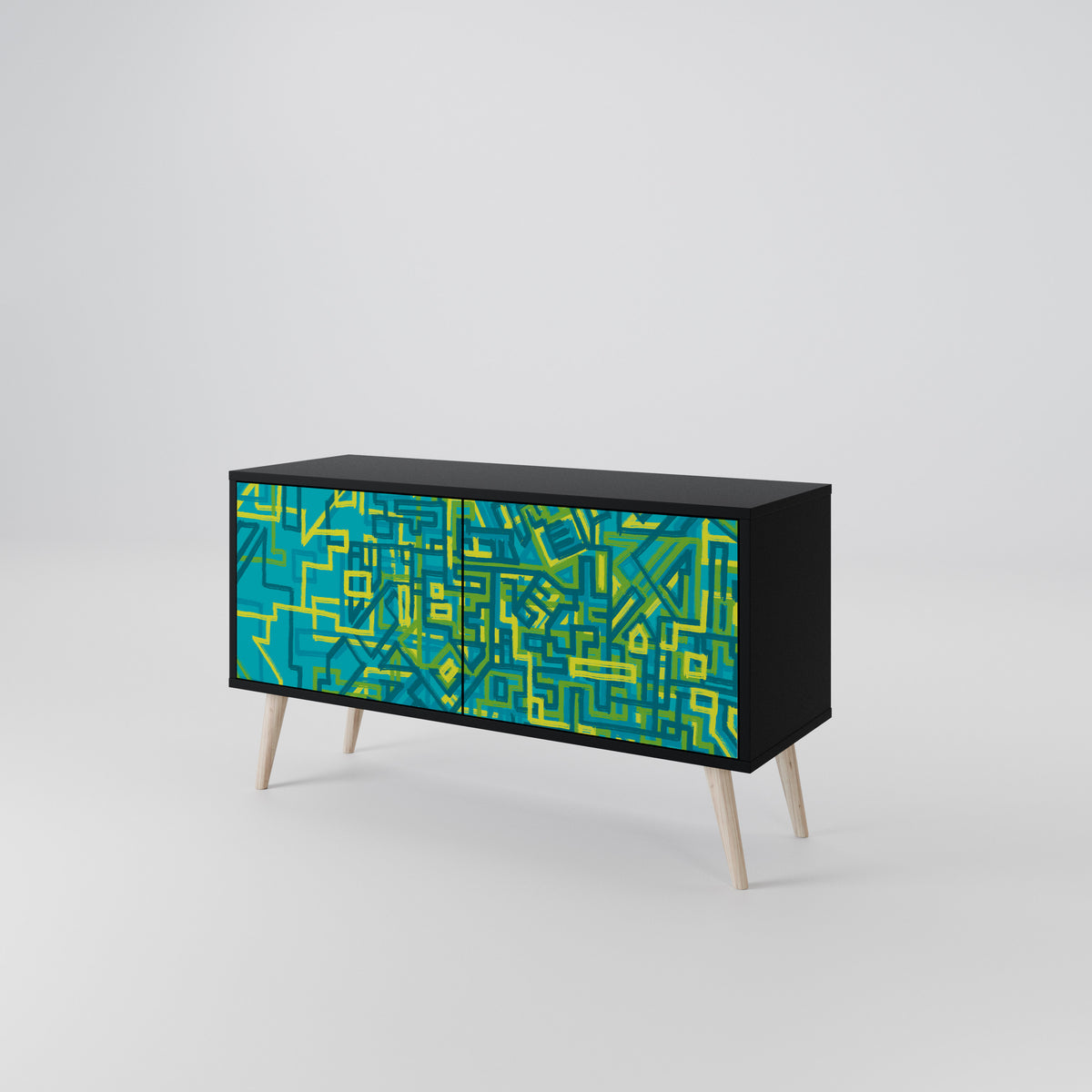 NOSTALGIC MEMORIES Compact 2-Door TV Cabinet