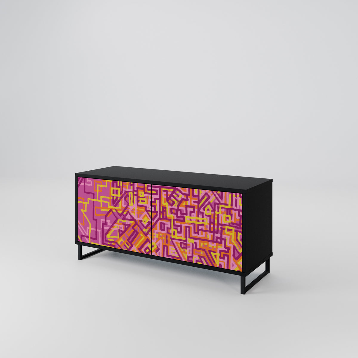 LOVELY MEMORIES Compact 2-Door TV Cabinet