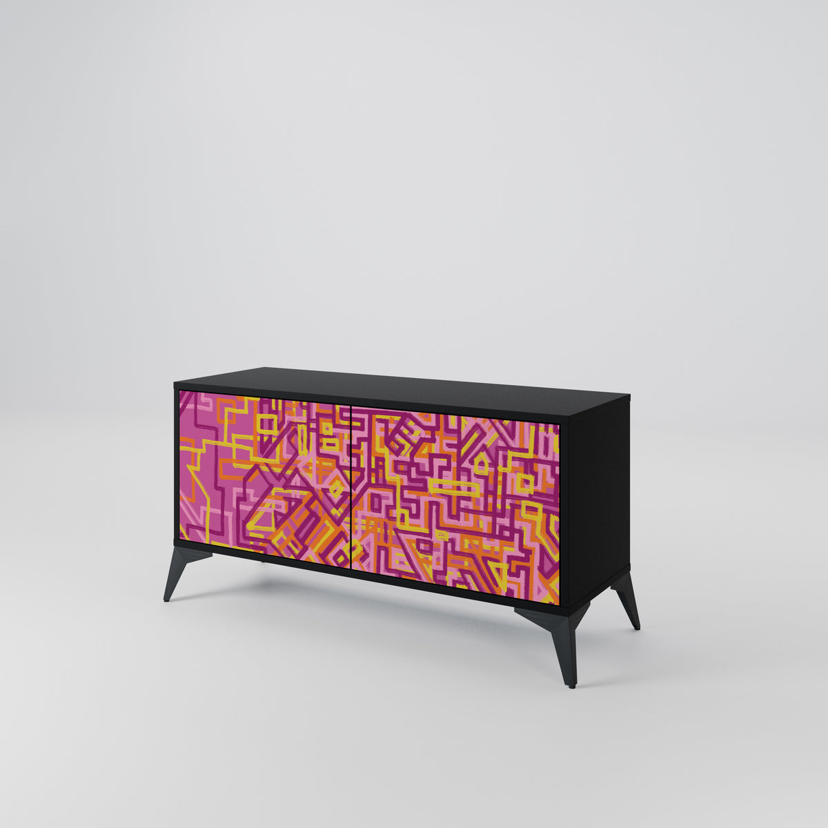 LOVELY MEMORIES Compact 2-Door TV Cabinet