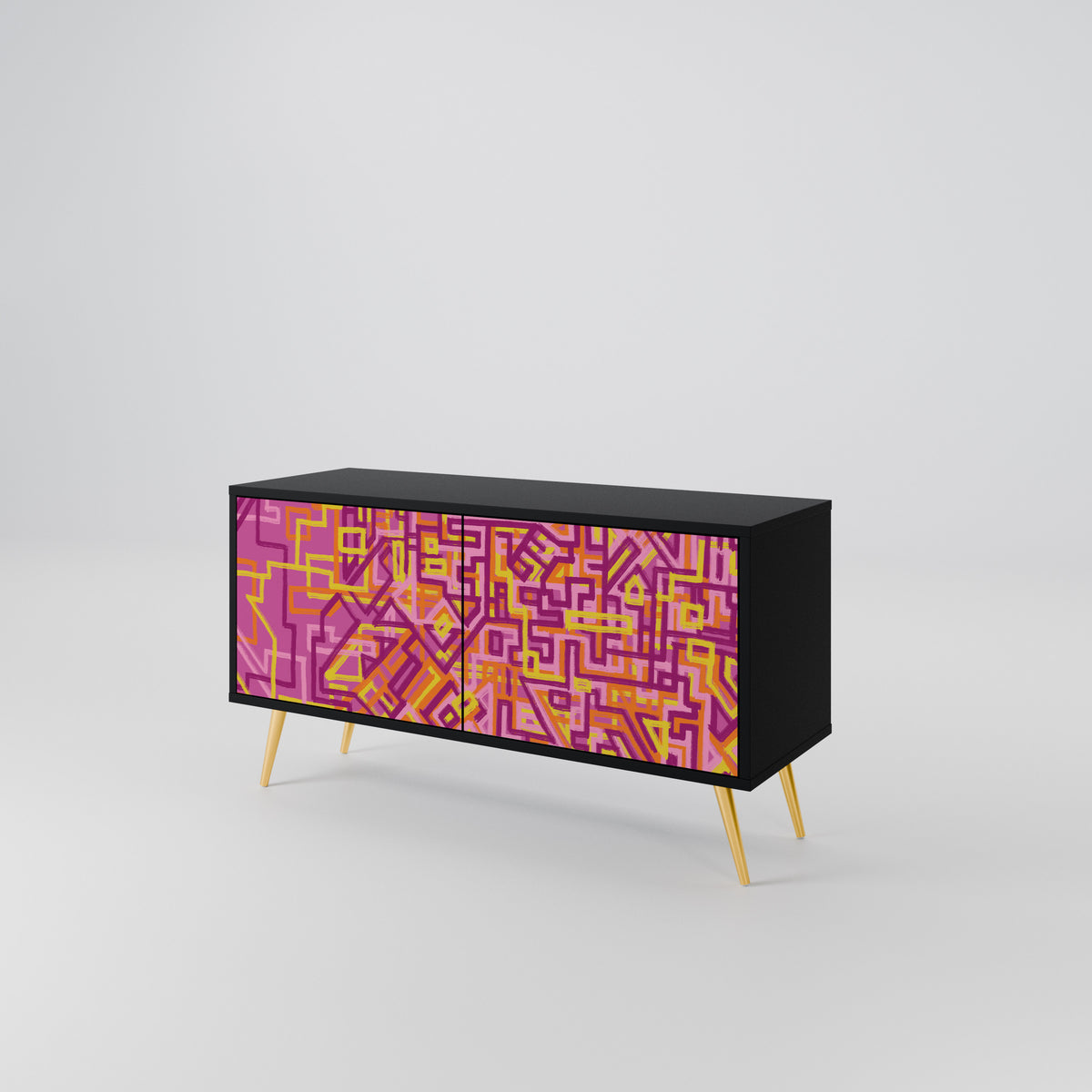 LOVELY MEMORIES Compact 2-Door TV Cabinet