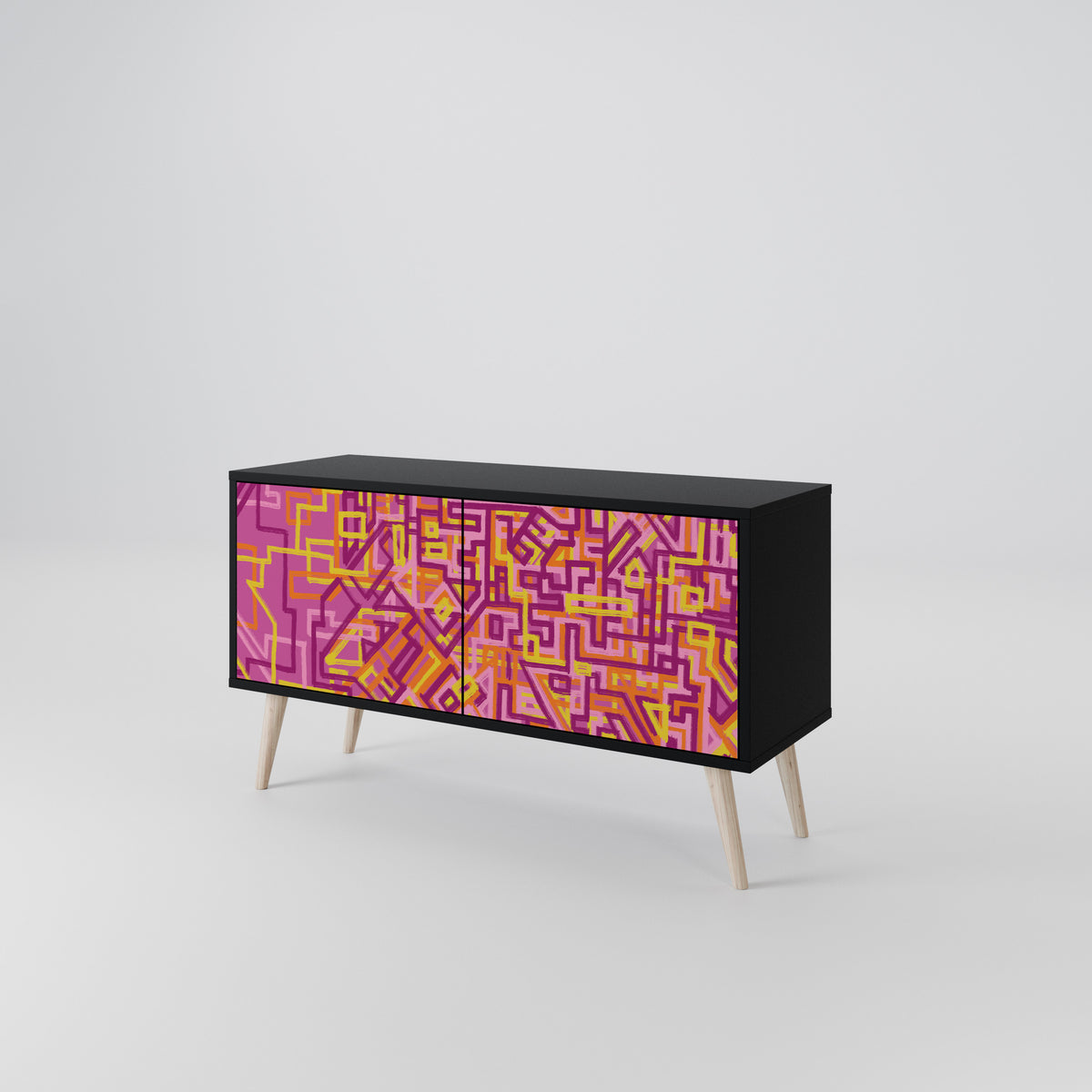 LOVELY MEMORIES Compact 2-Door TV Cabinet
