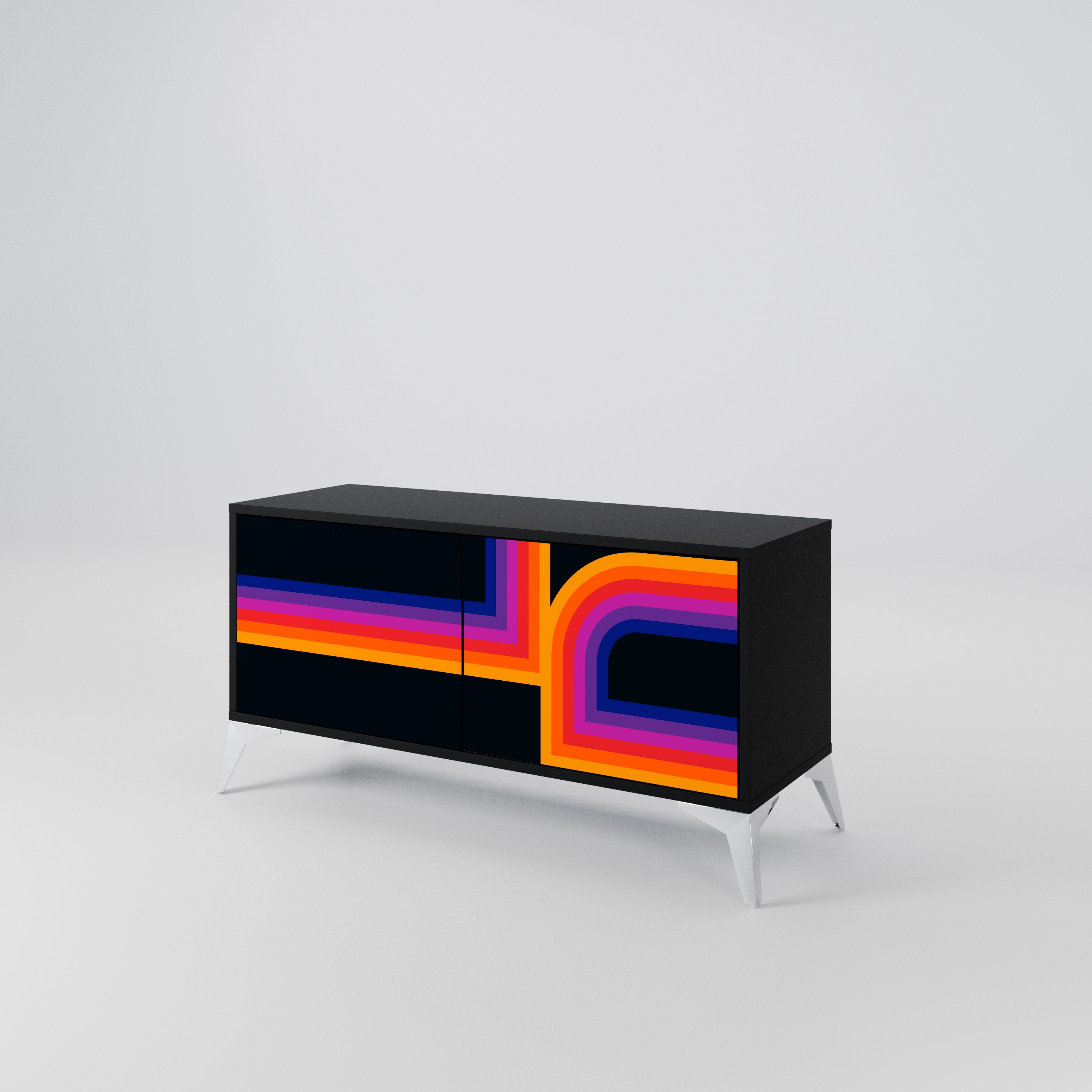 BLINDED BY THE LIGHTS Kompaktes 2-türiges TV-Lowboard