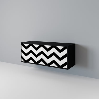 CLASSIC ZIG ZAG Kompaktes 2-türiges TV-Lowboard