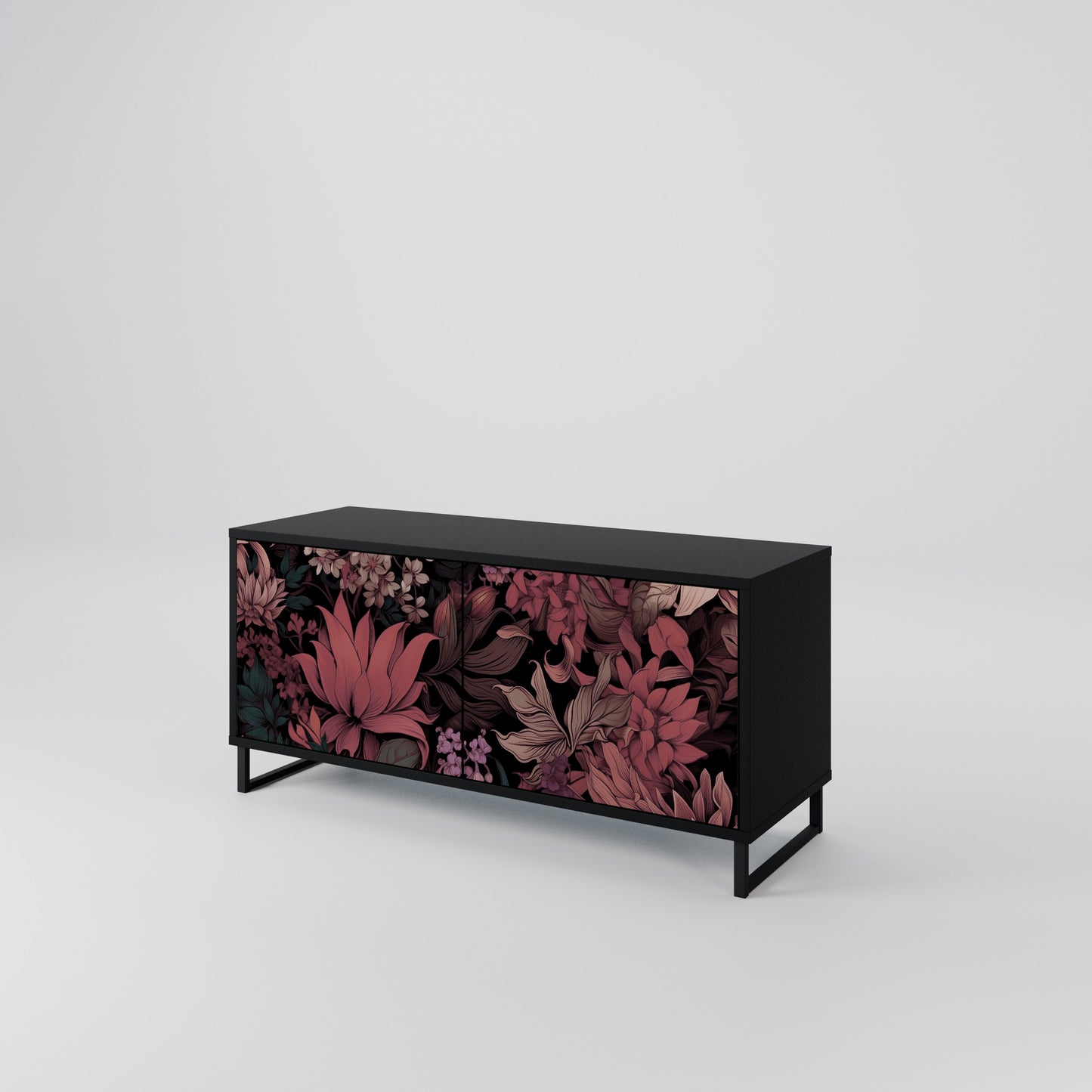 FLORAL WHISPER Kompaktes 2-türiges TV-Lowboard