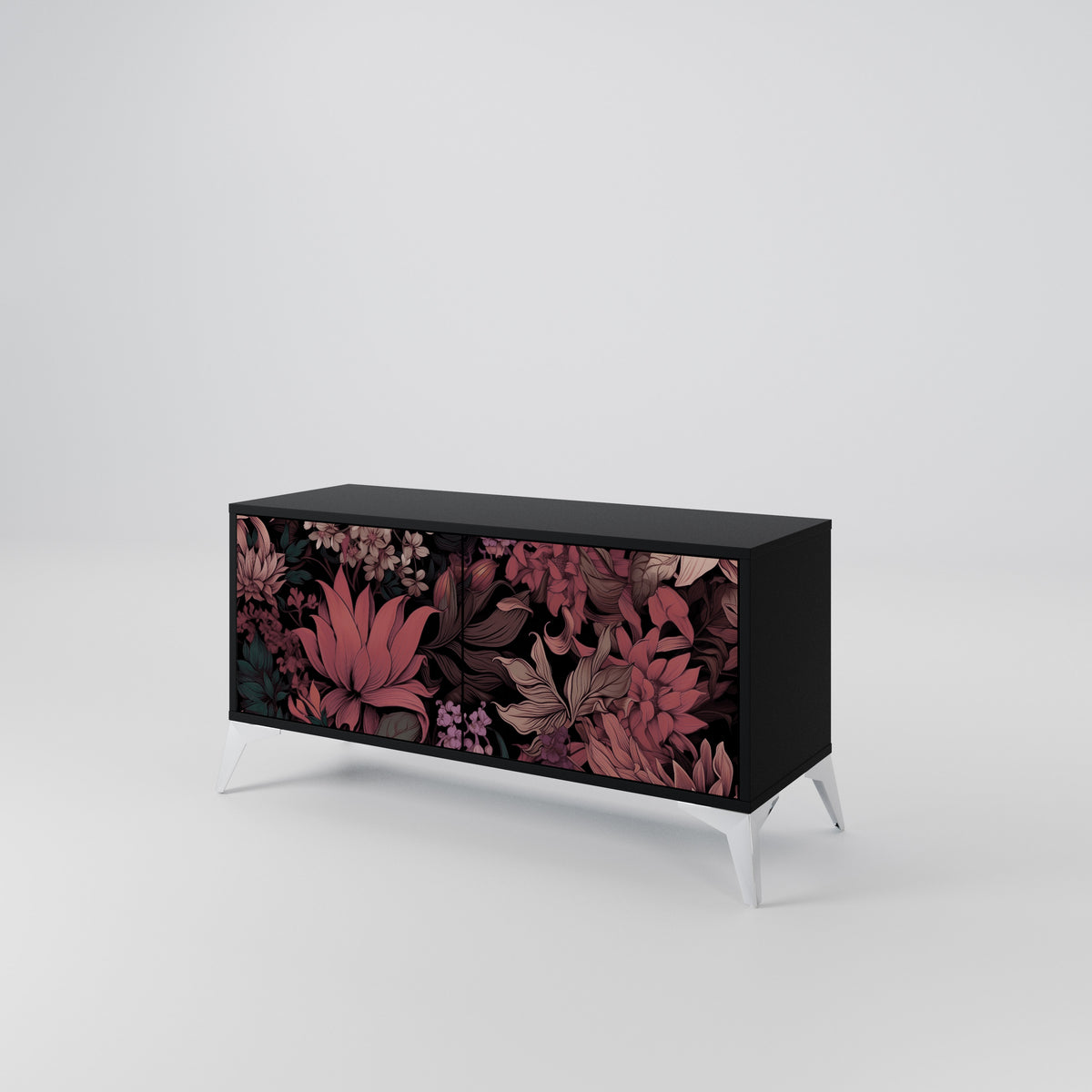 FLORAL WHISPER Kompaktes 2-türiges TV-Lowboard