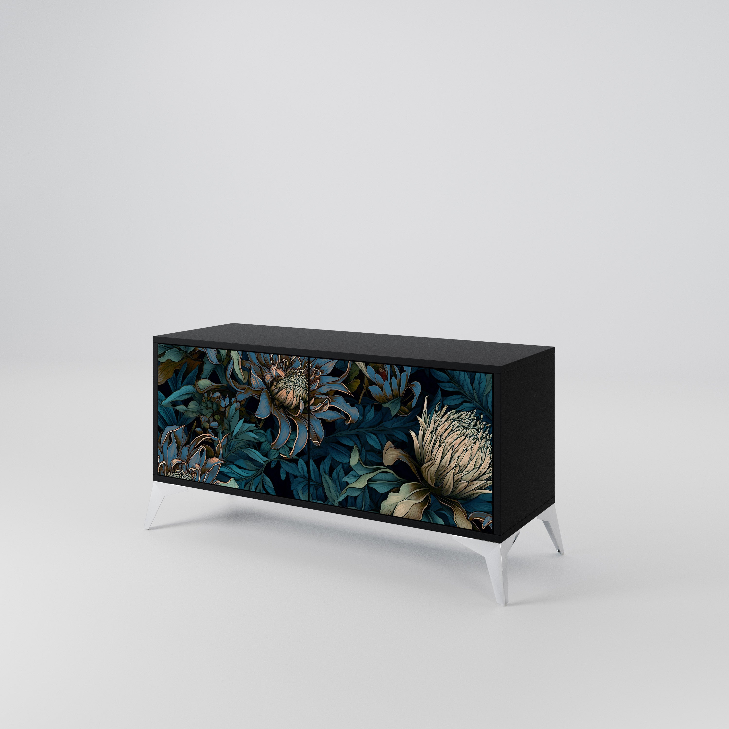 TWILIGHT BLOOM Kompaktes 2-türiges TV-Lowboard