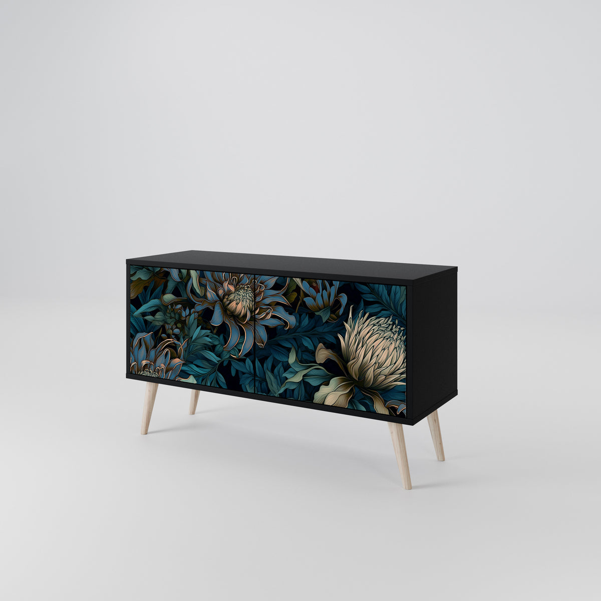 TWILIGHT BLOOM Compact 2-Door TV Cabinet