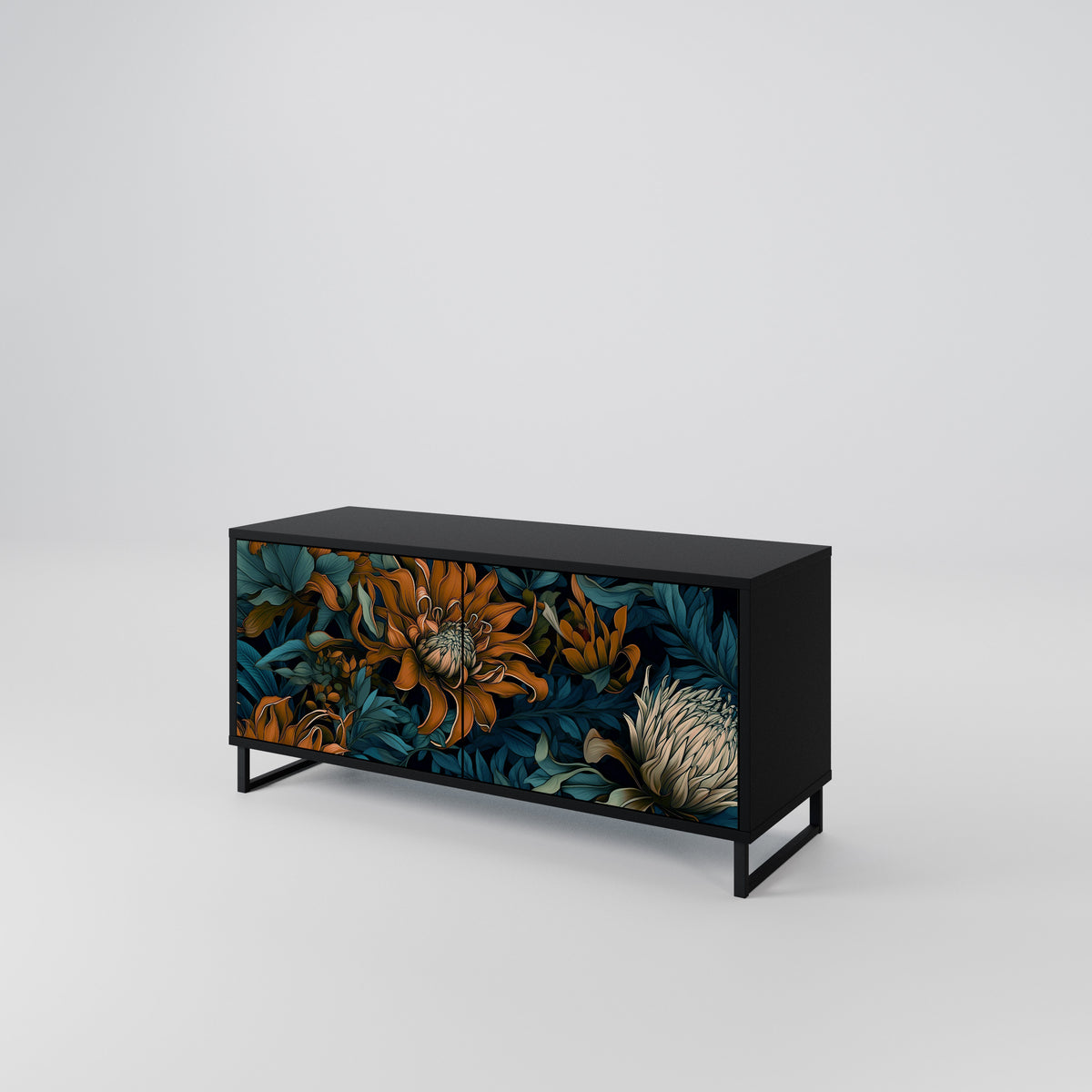 MORNING BLOOM Compact 2-Door TV Cabinet